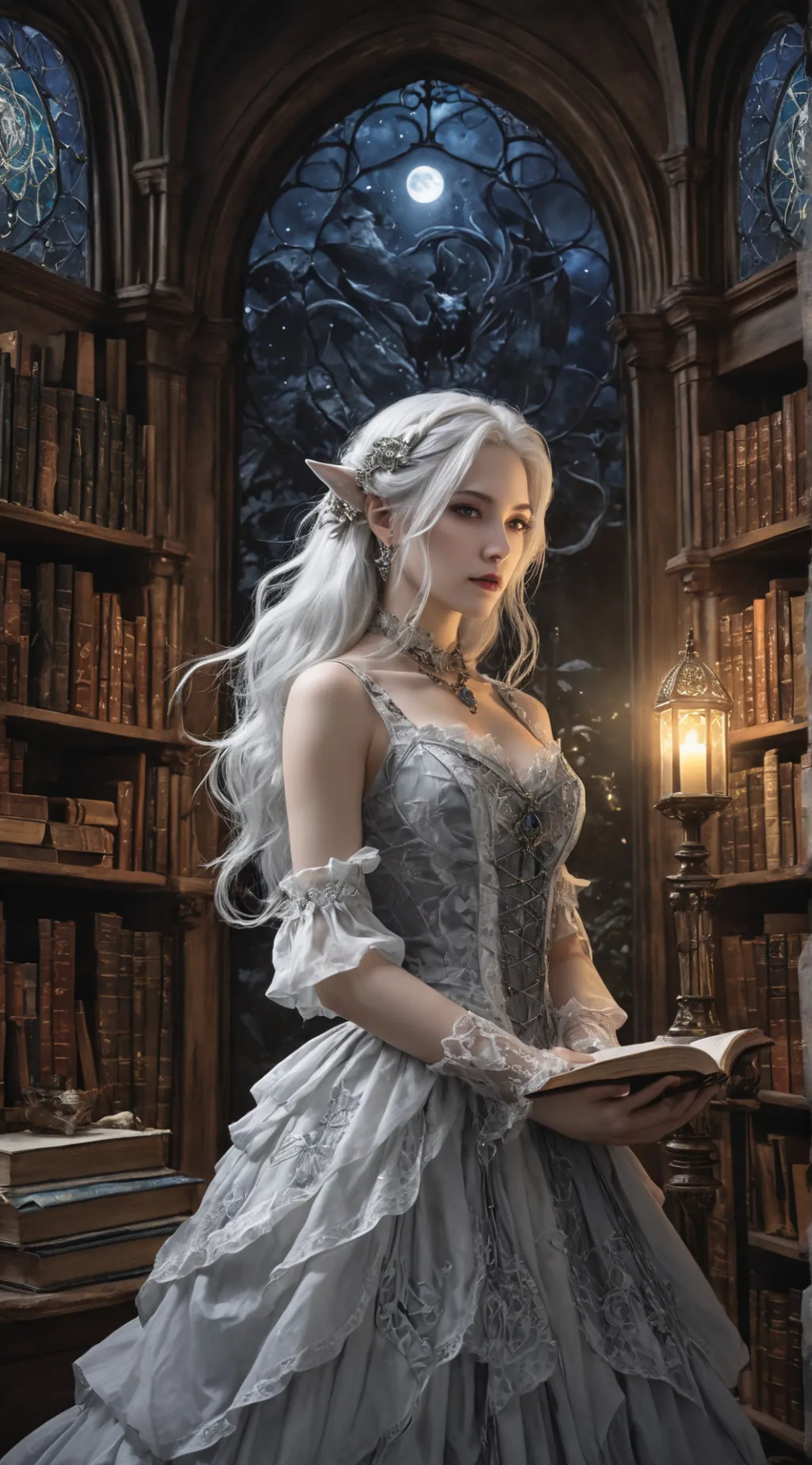 ai character: Luna background