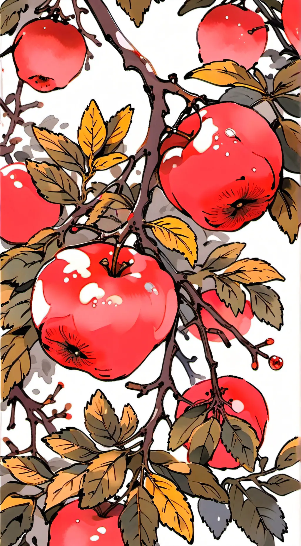 ai character: Apple background