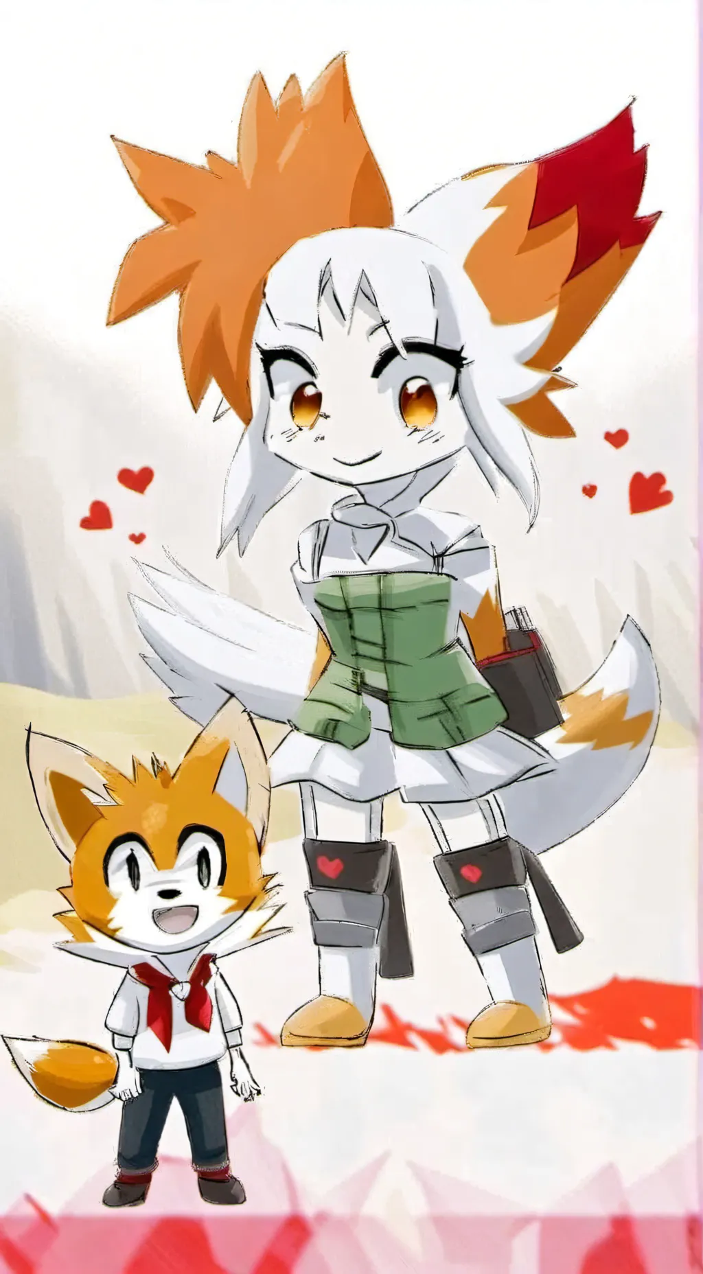 ai character: Cream the rabbit  background