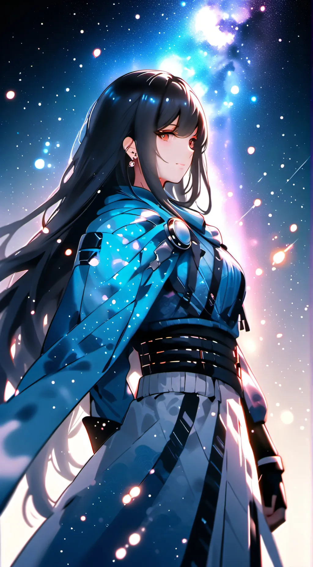 ai character: Luna/moon background