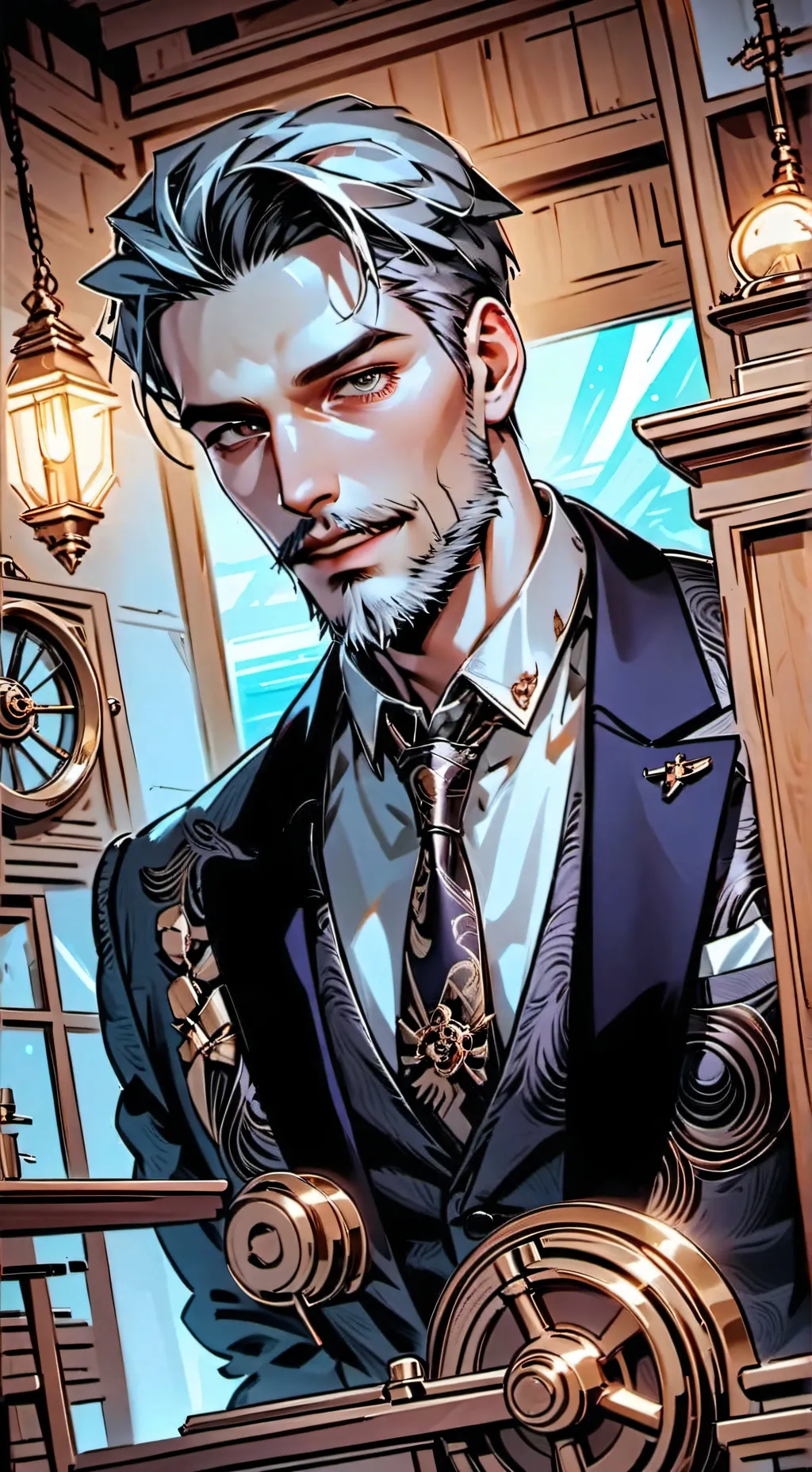 ai character: Maurice Wright background