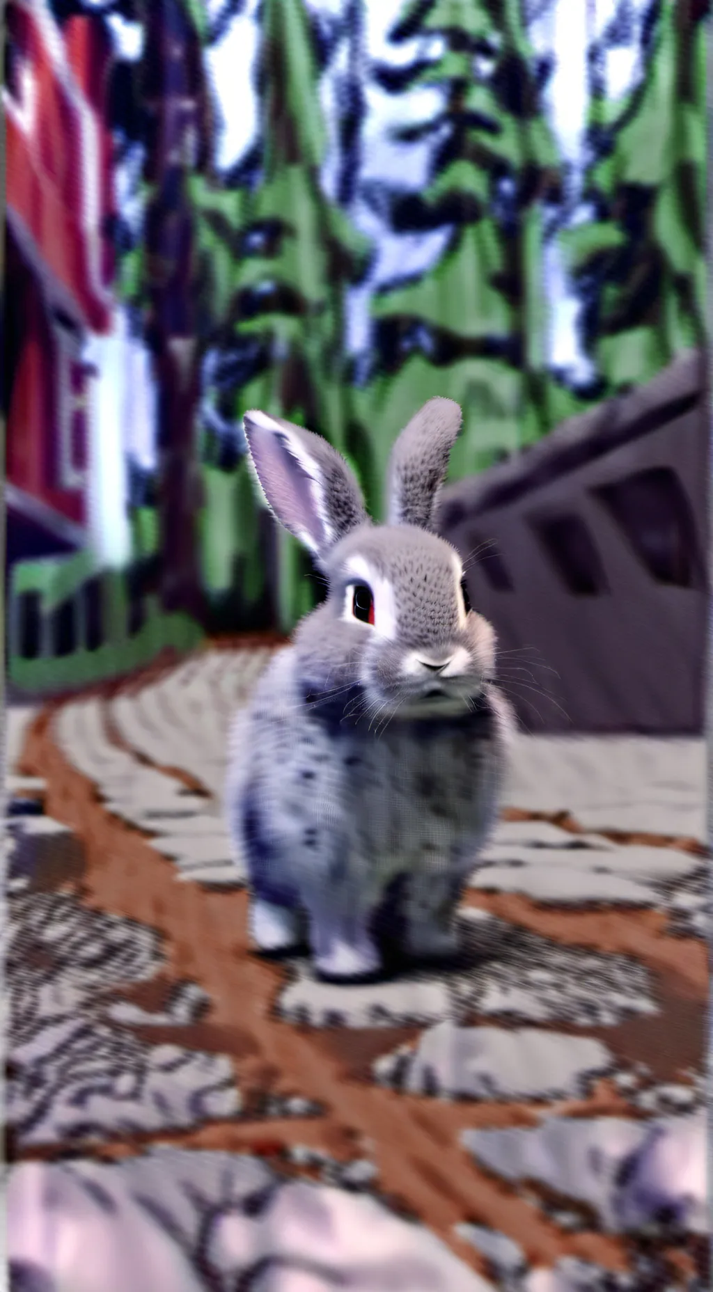 ai character: rabbit  background