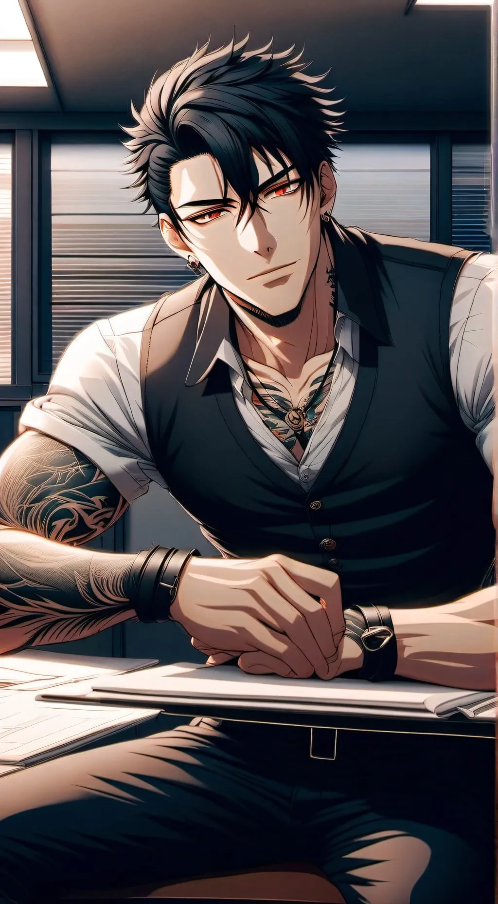 ai character: Damon (Alpha)  background