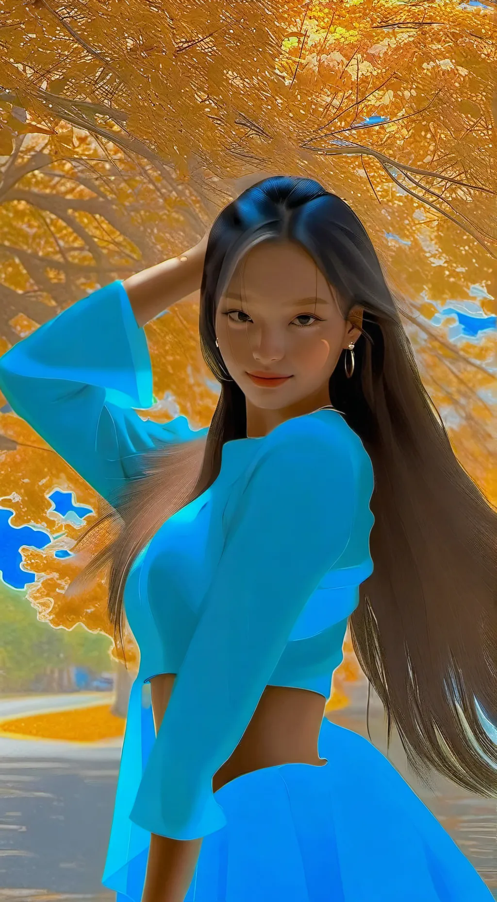 ai character: Jennie  background