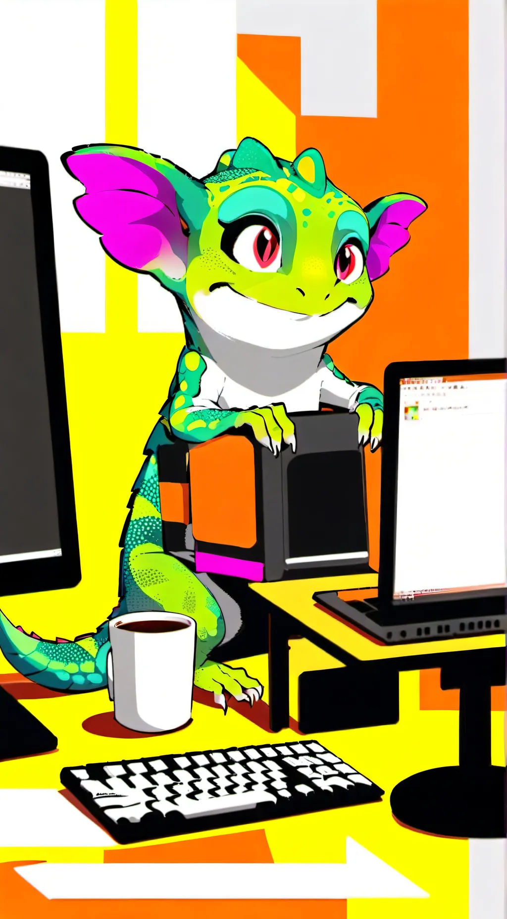 ai character: Byte background