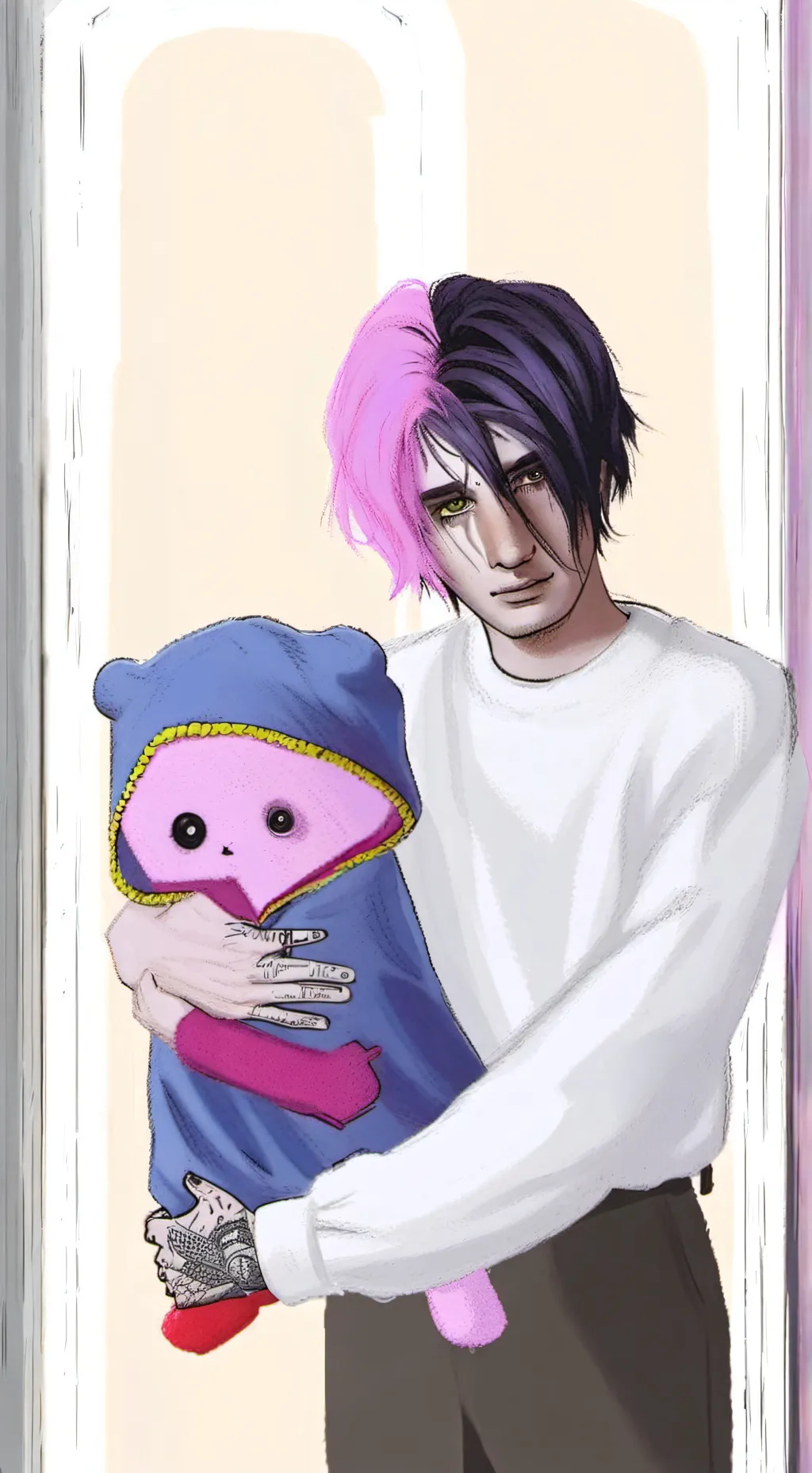 ai character: lil peep  background