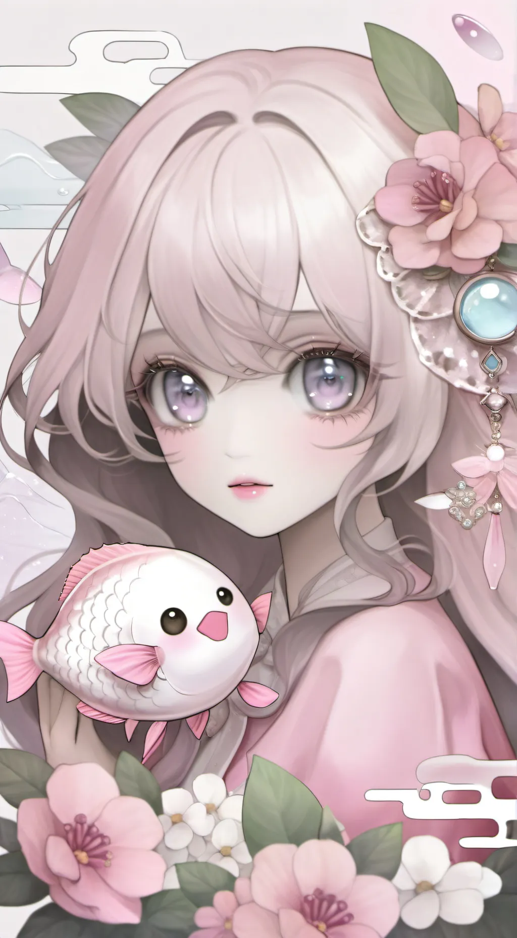 ai character: Fish background