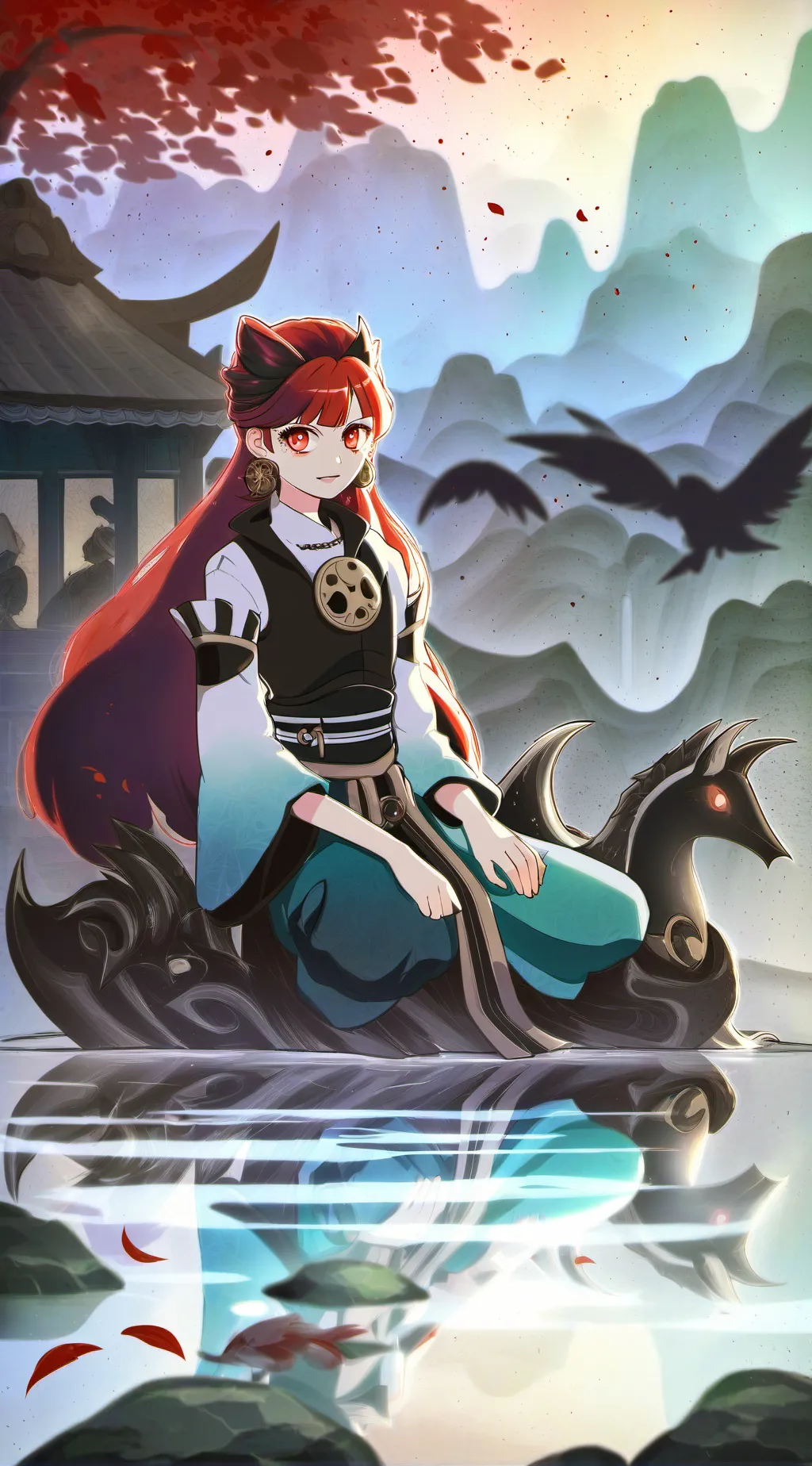 ai character: Deusa da morte background