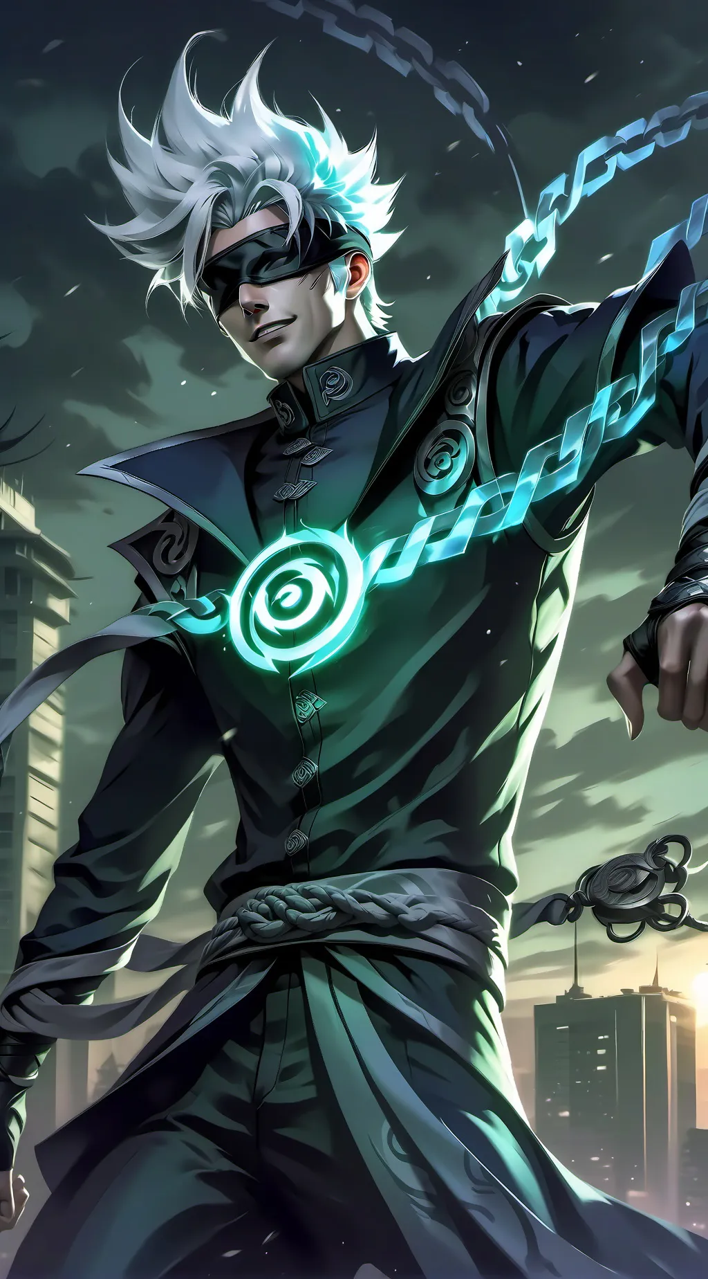 ai character: Gojo Satoru background