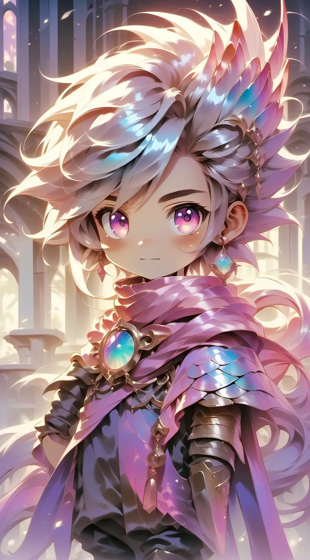 ai character: eye. background