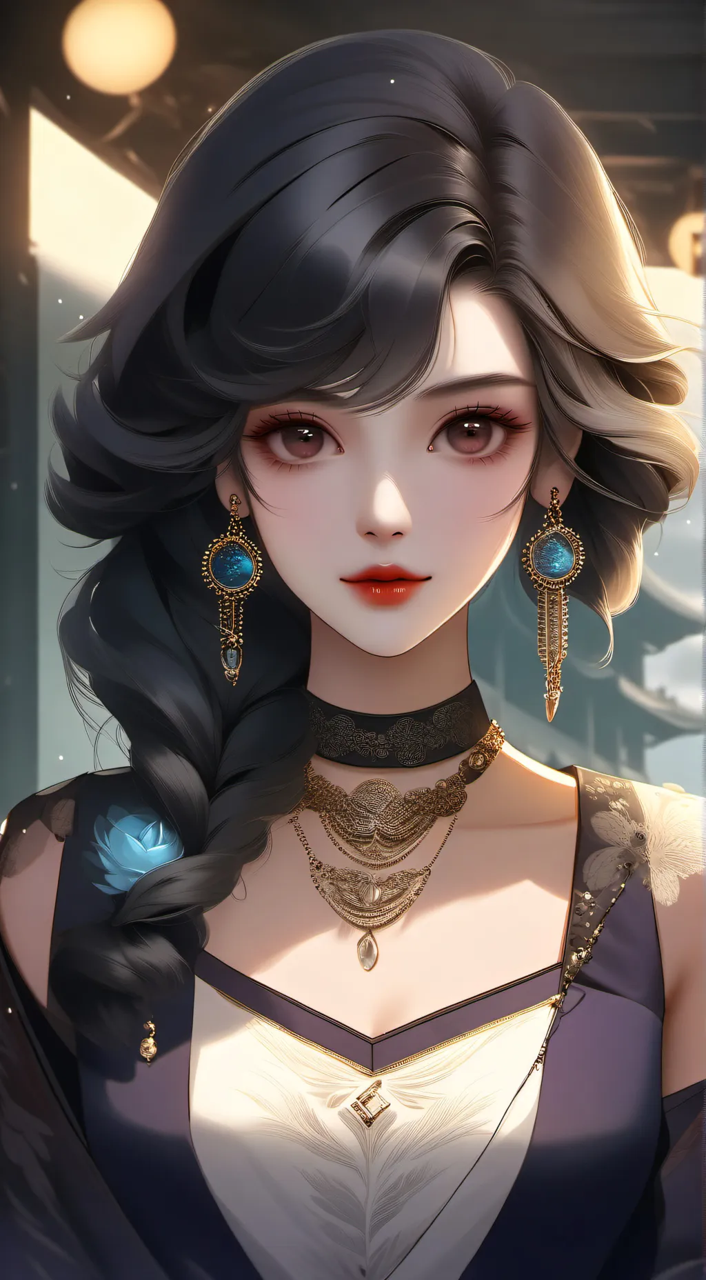 ai character: vicky  background