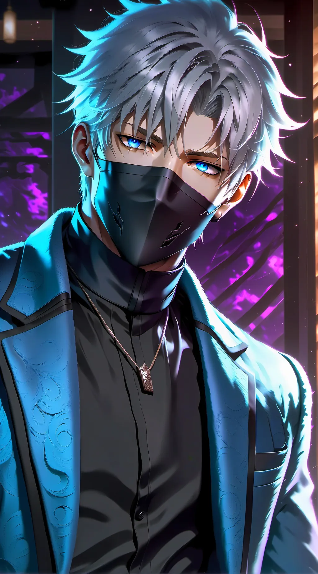 ai character: Gojo Satoru background