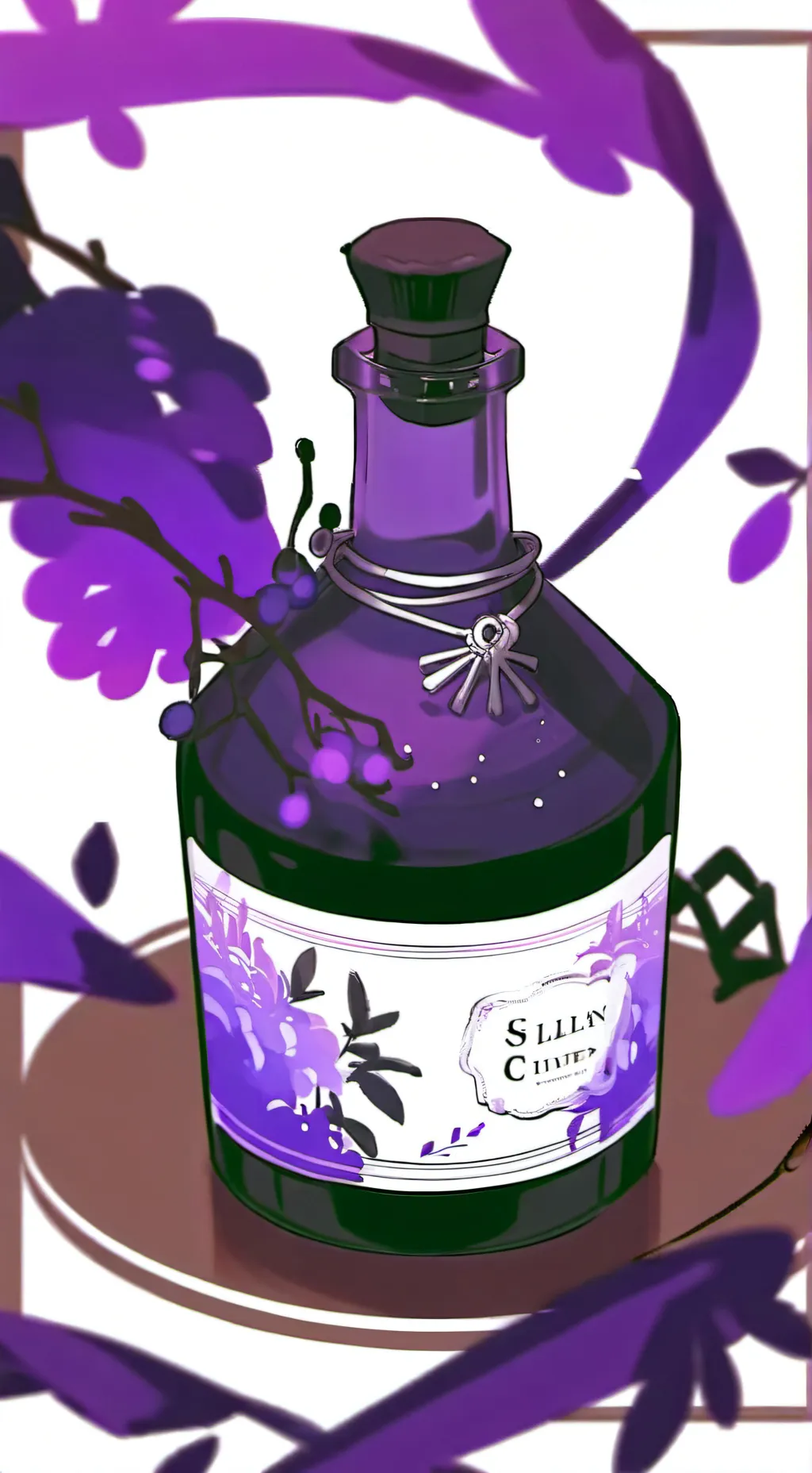 ai character: donut potion  background