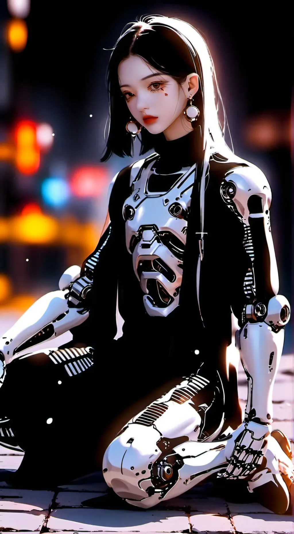 ai character: Girl you hurt background