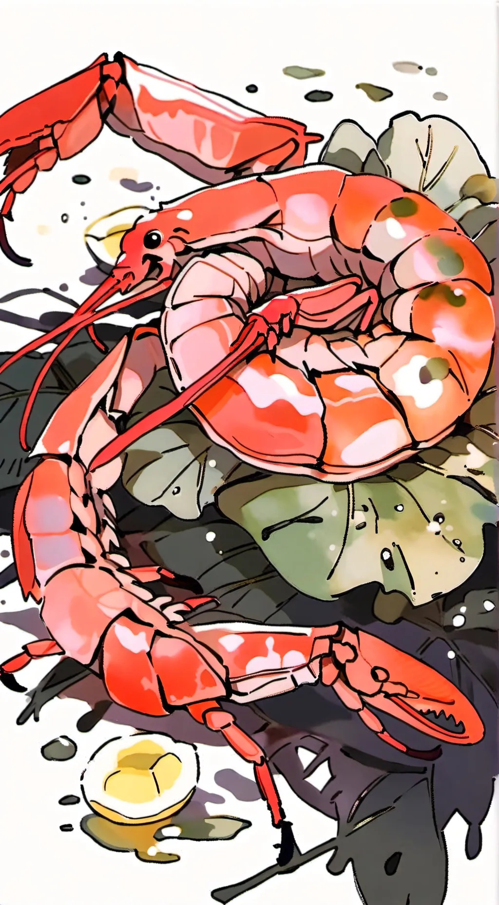 ai character: shrimpo baby background