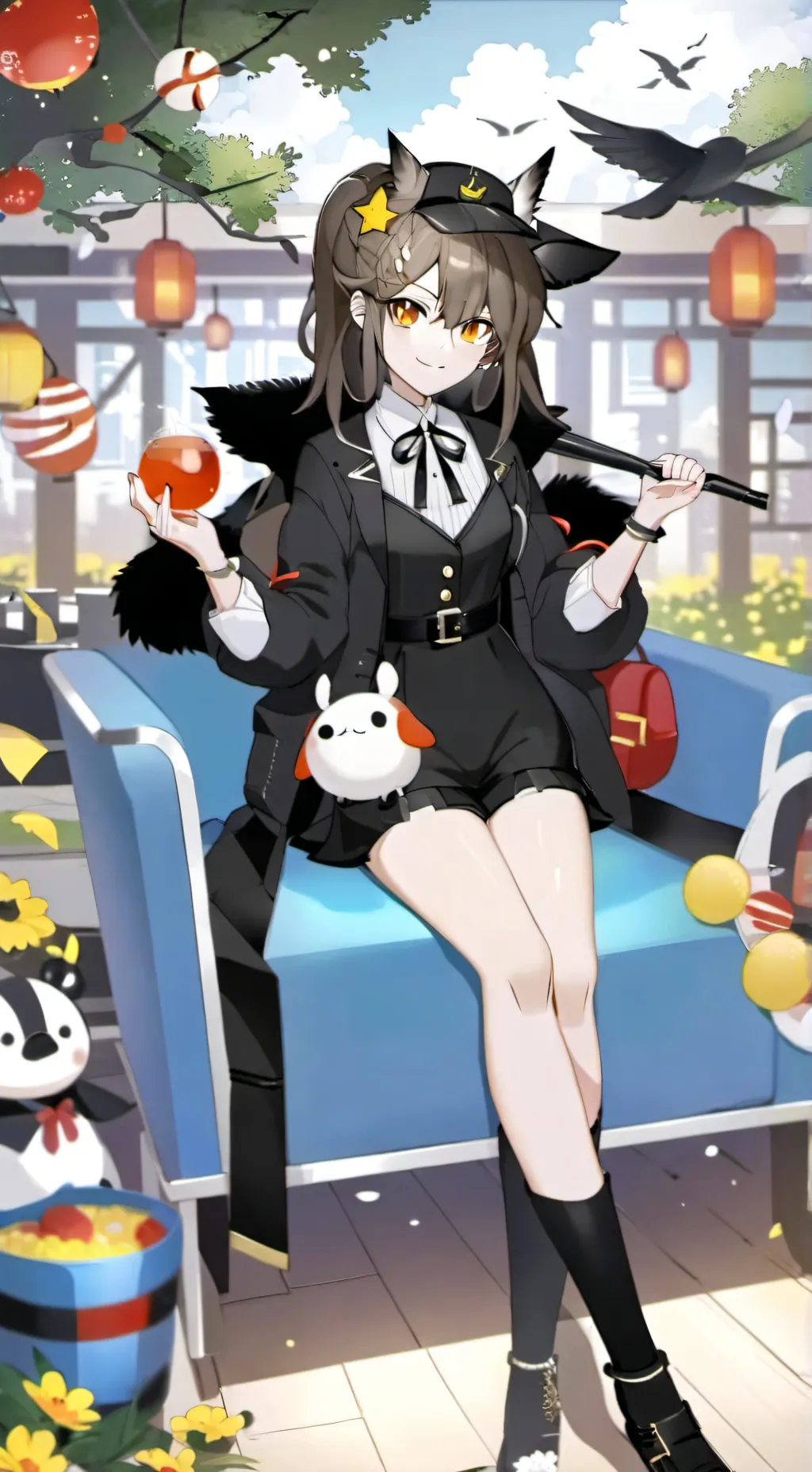 ai character: katana background