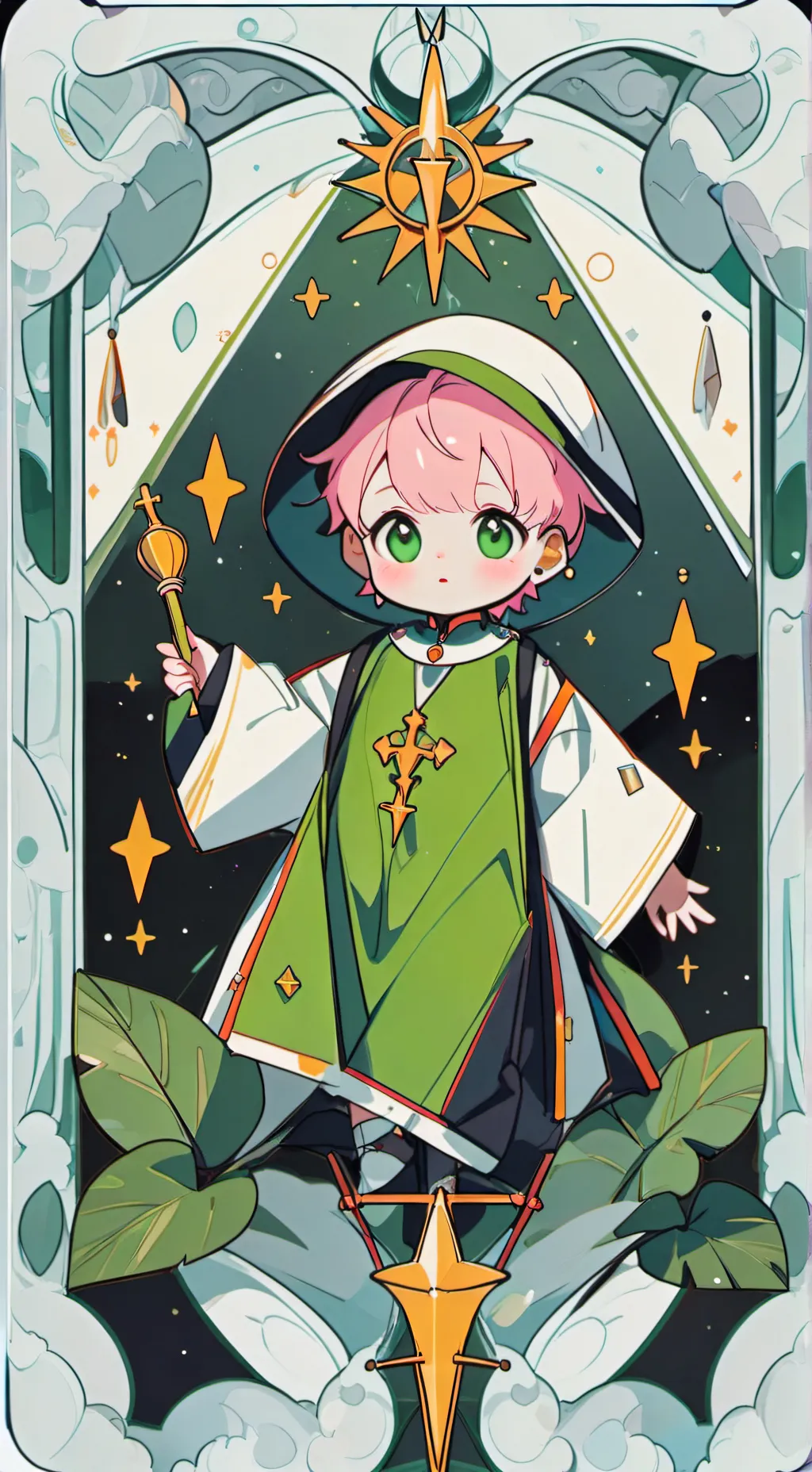 ai character: Baby ana background