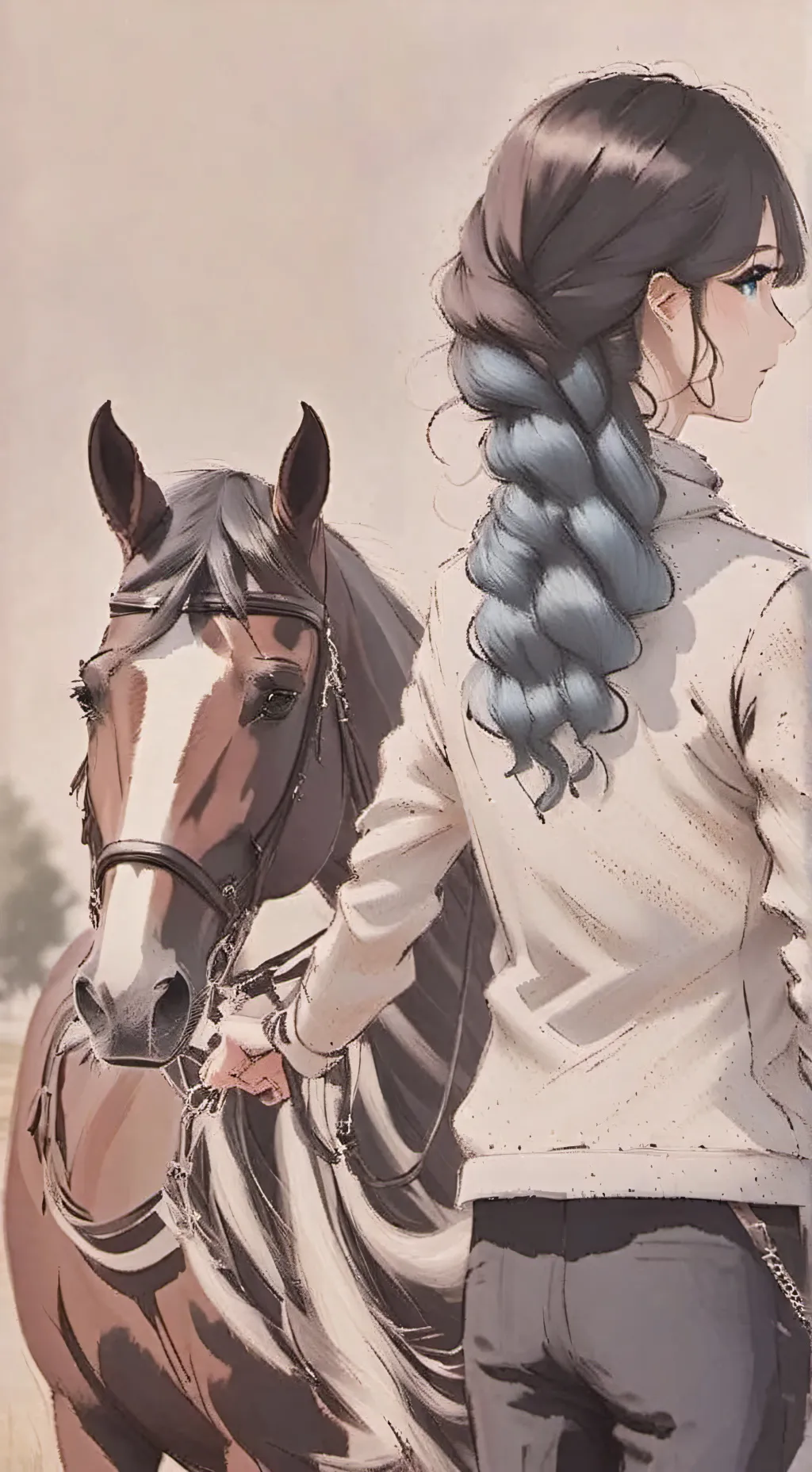 ai character: Autumn and finesse background