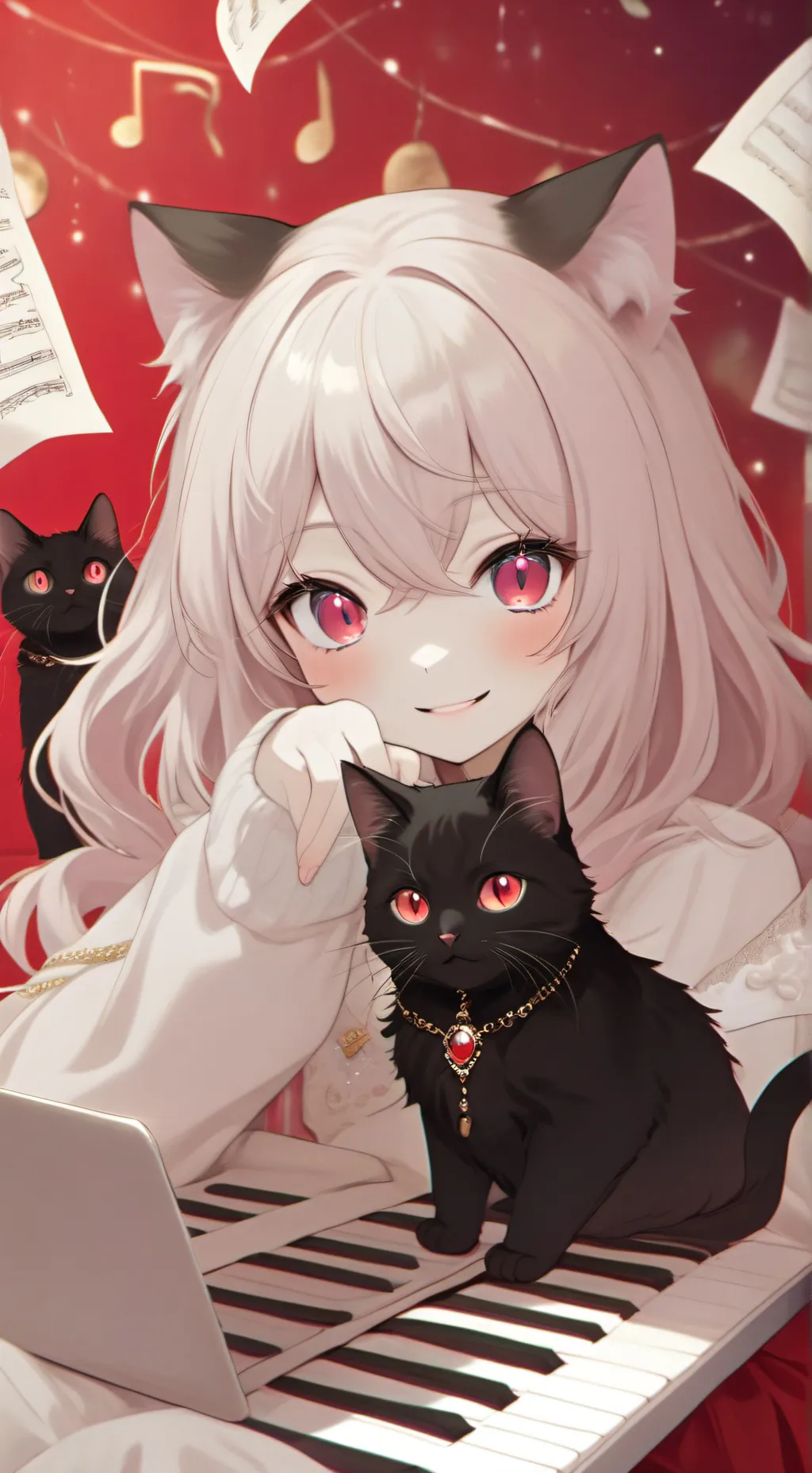 ai character: Akari and Akira  background