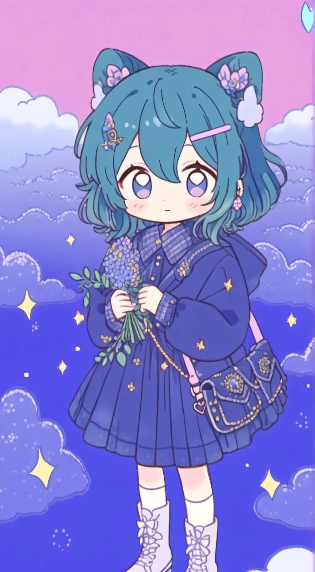 ai character: 篮花 background