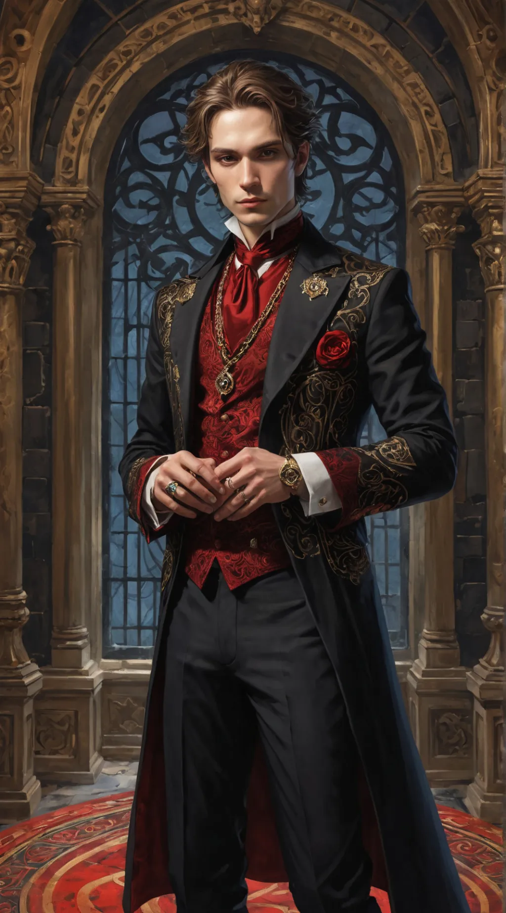 ai character: Lucas  background