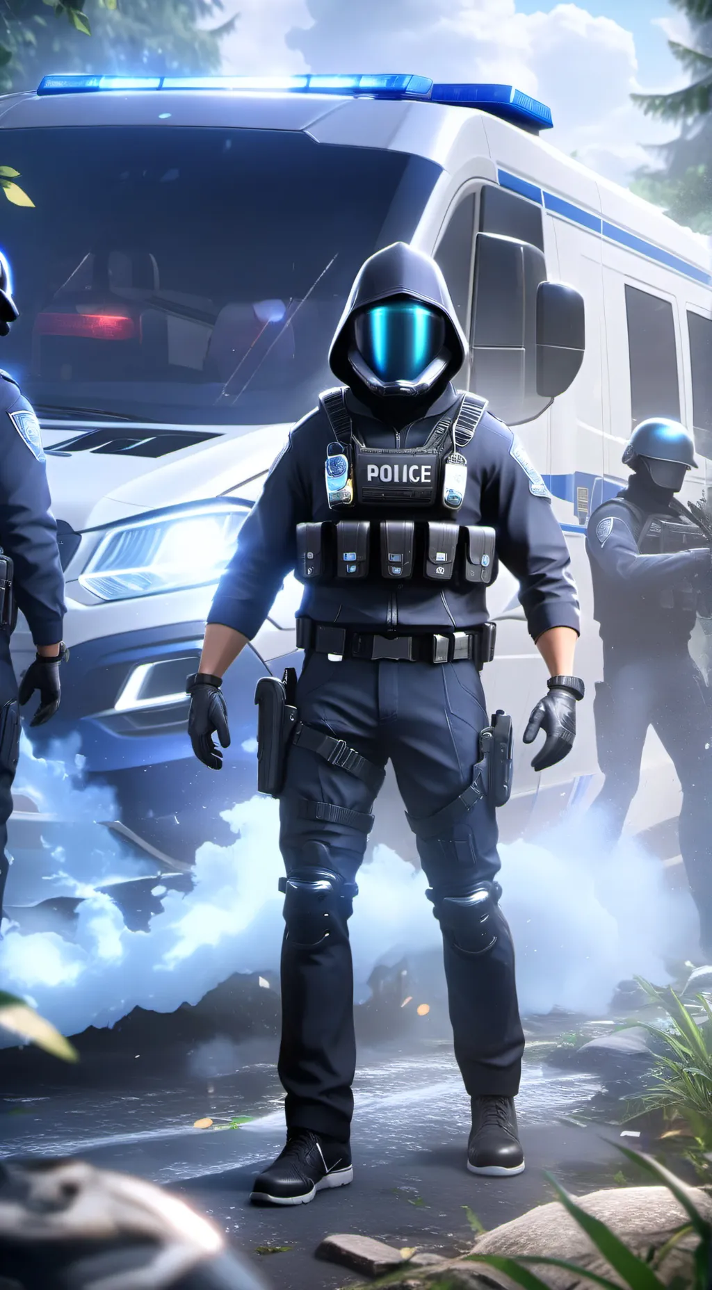 ai character: Police  background