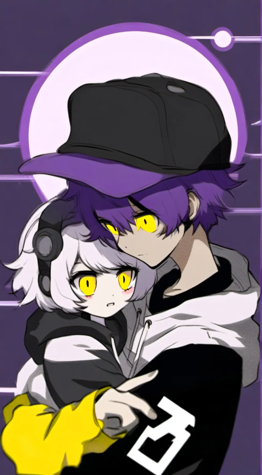 ai character: Uzi and n  background