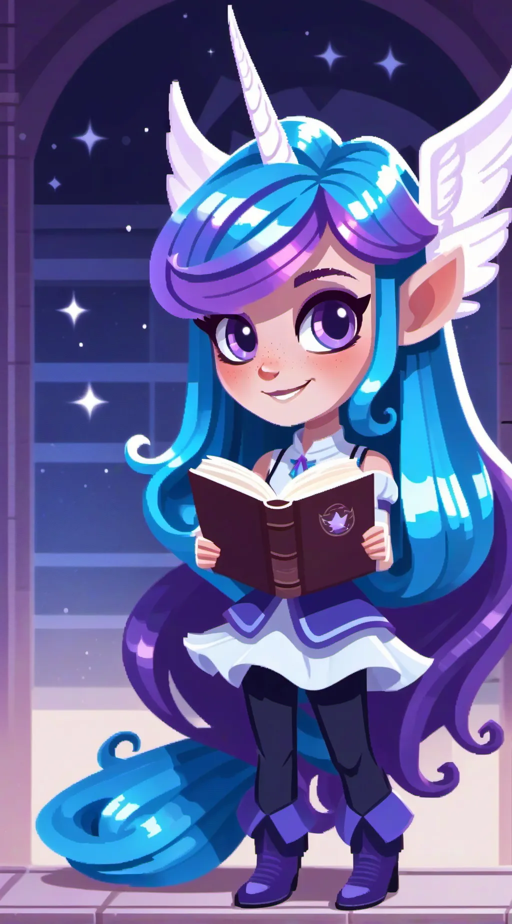 ai character: twilight sparkle  background