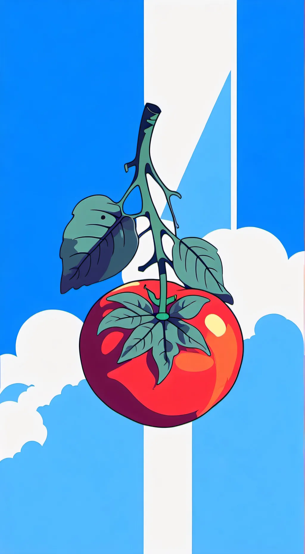 ai character: tomato background