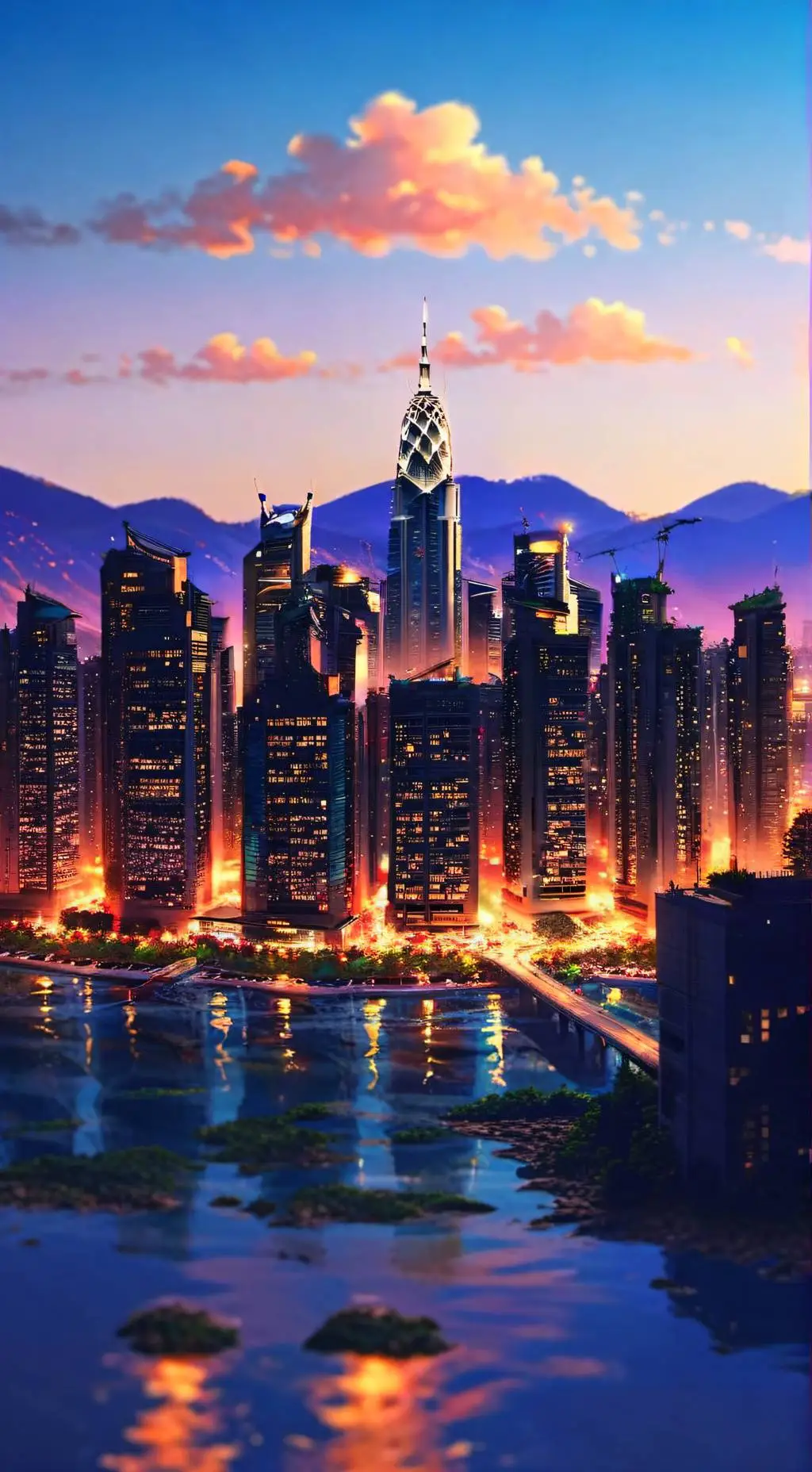 ai character: Mha X Au background