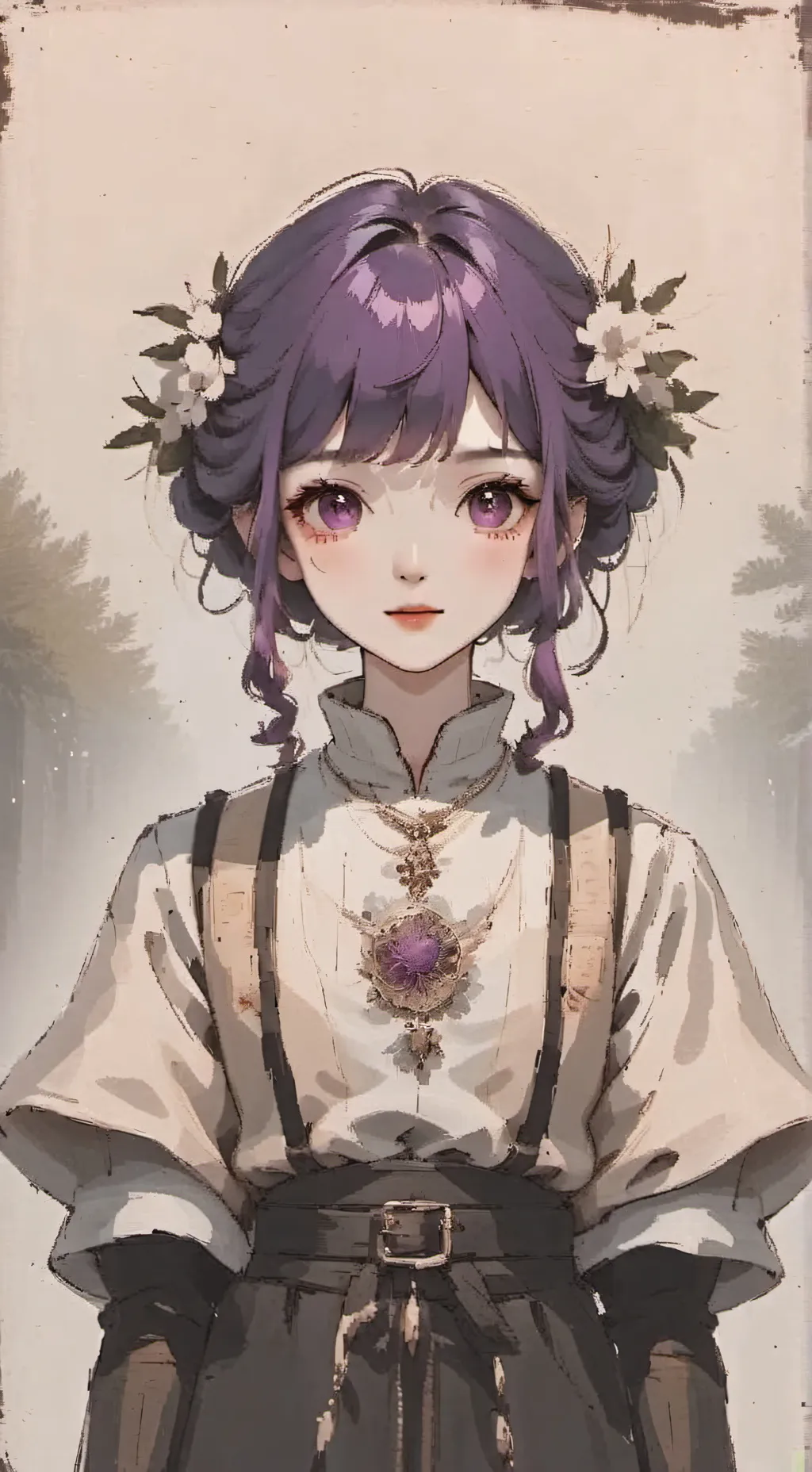 ai character: Tanjiro cheat on u background