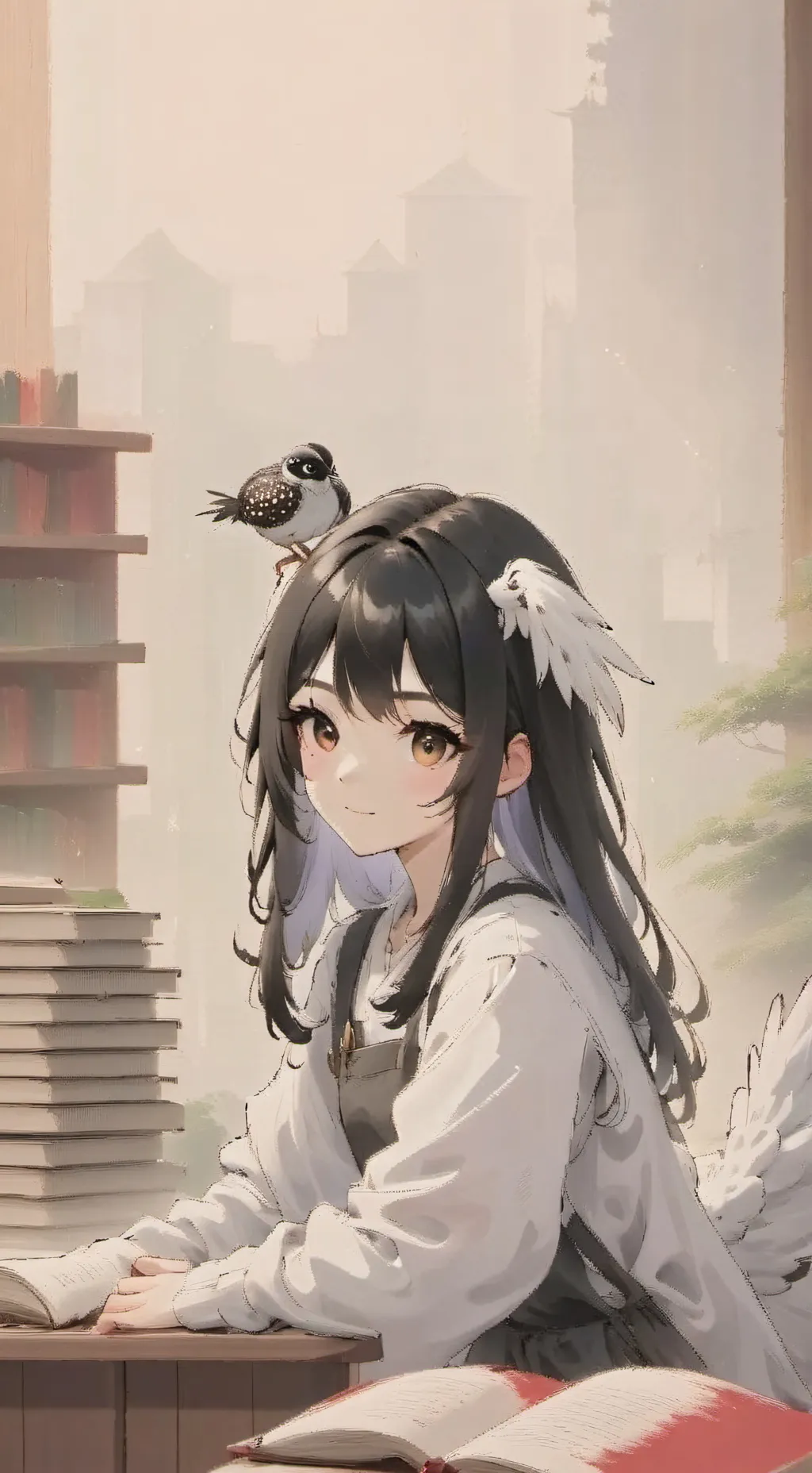 ai character: escola de mostros background