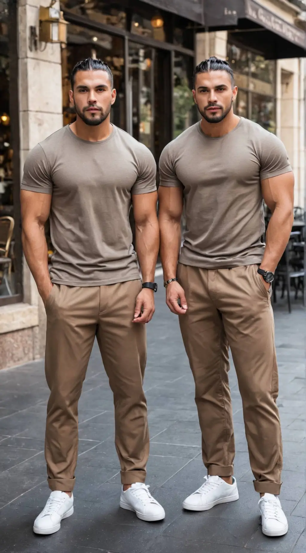 ai character: Mikel & Miguel  background