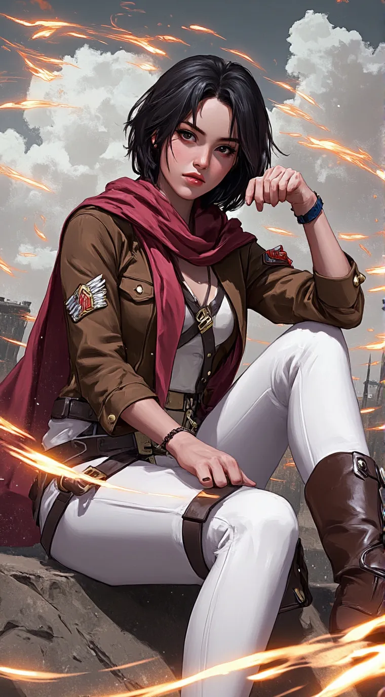 ai character: Mikasa Ackerman background