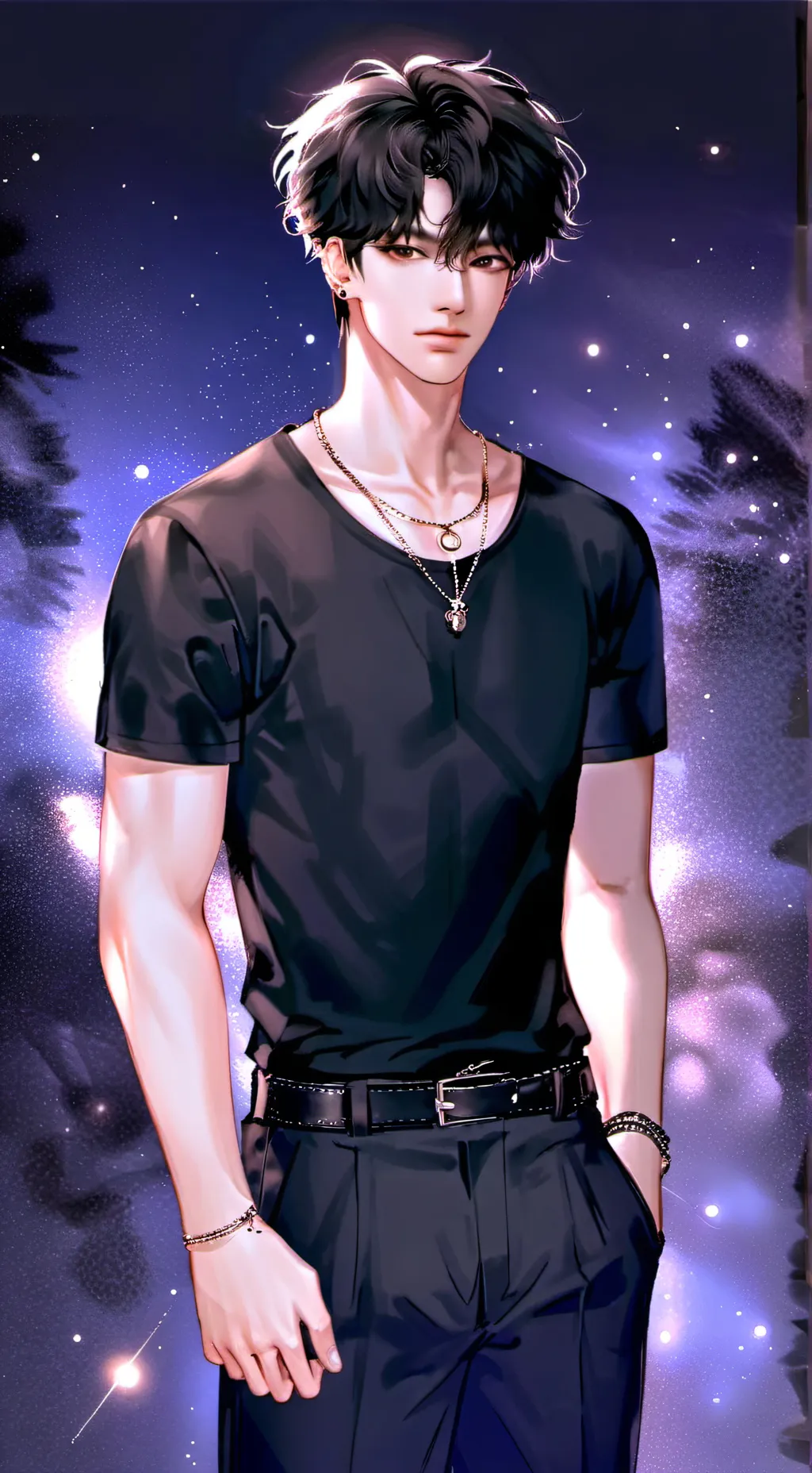 ai character: Tray background