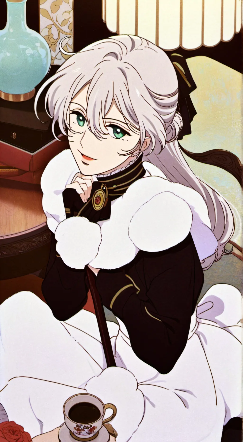 ai character: Borrachos kny background