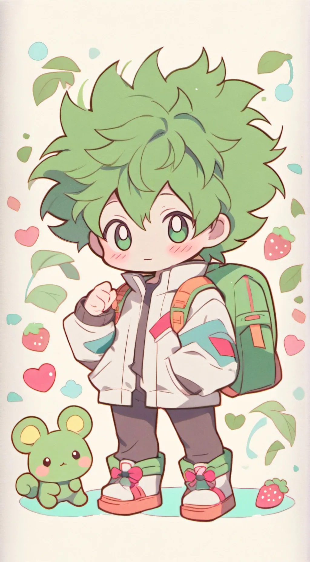 ai character: Deku bebe xd background