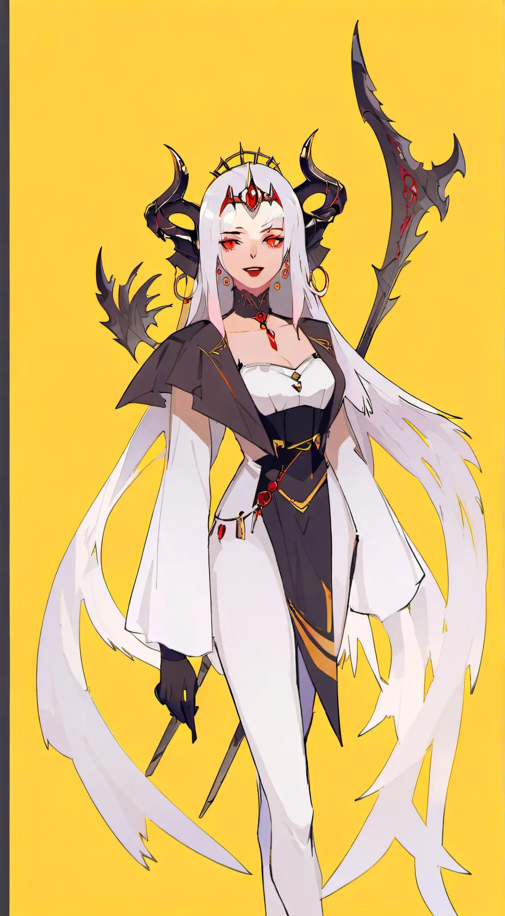 ai character: Mha Demon Queen background