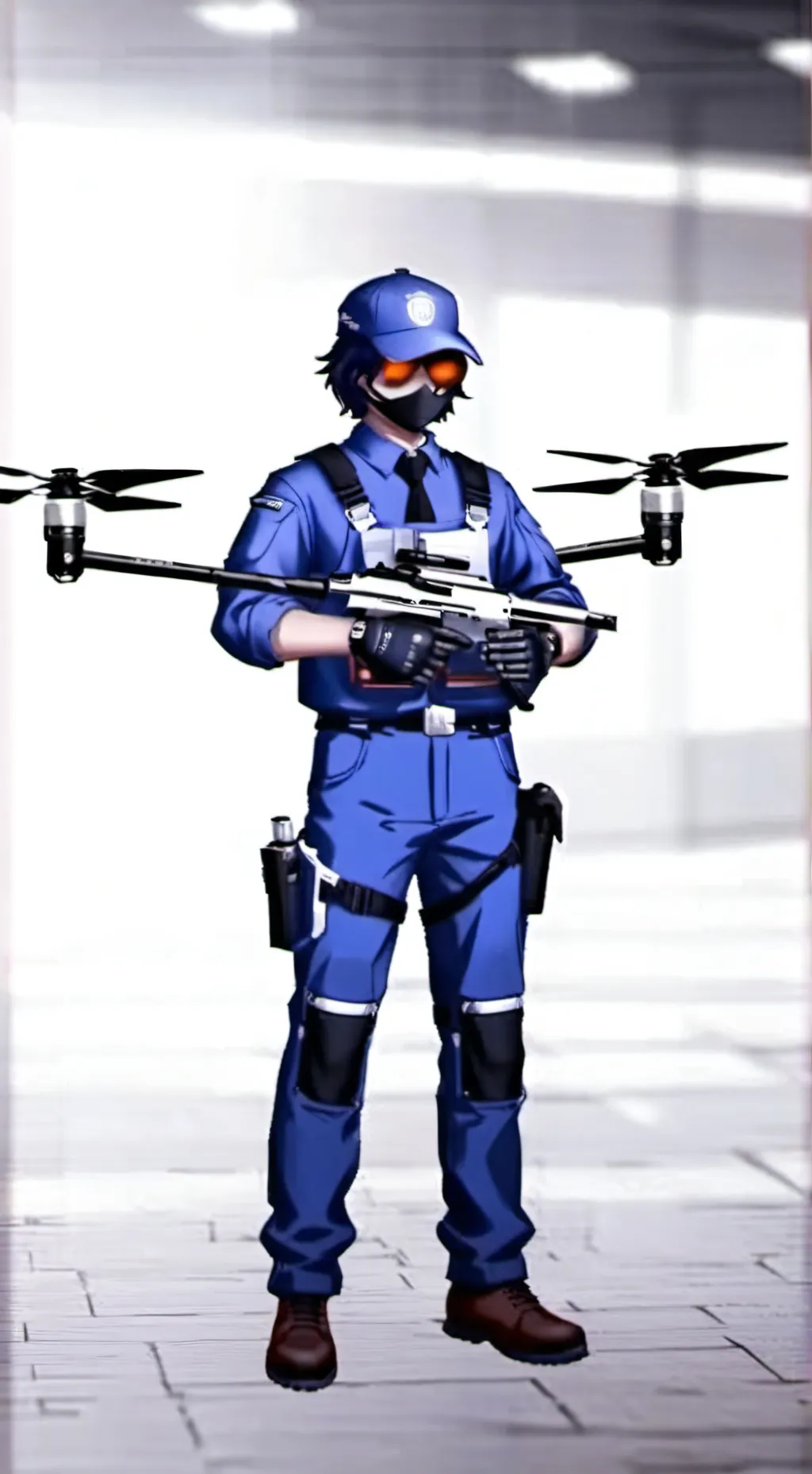ai character: uzi doorman background