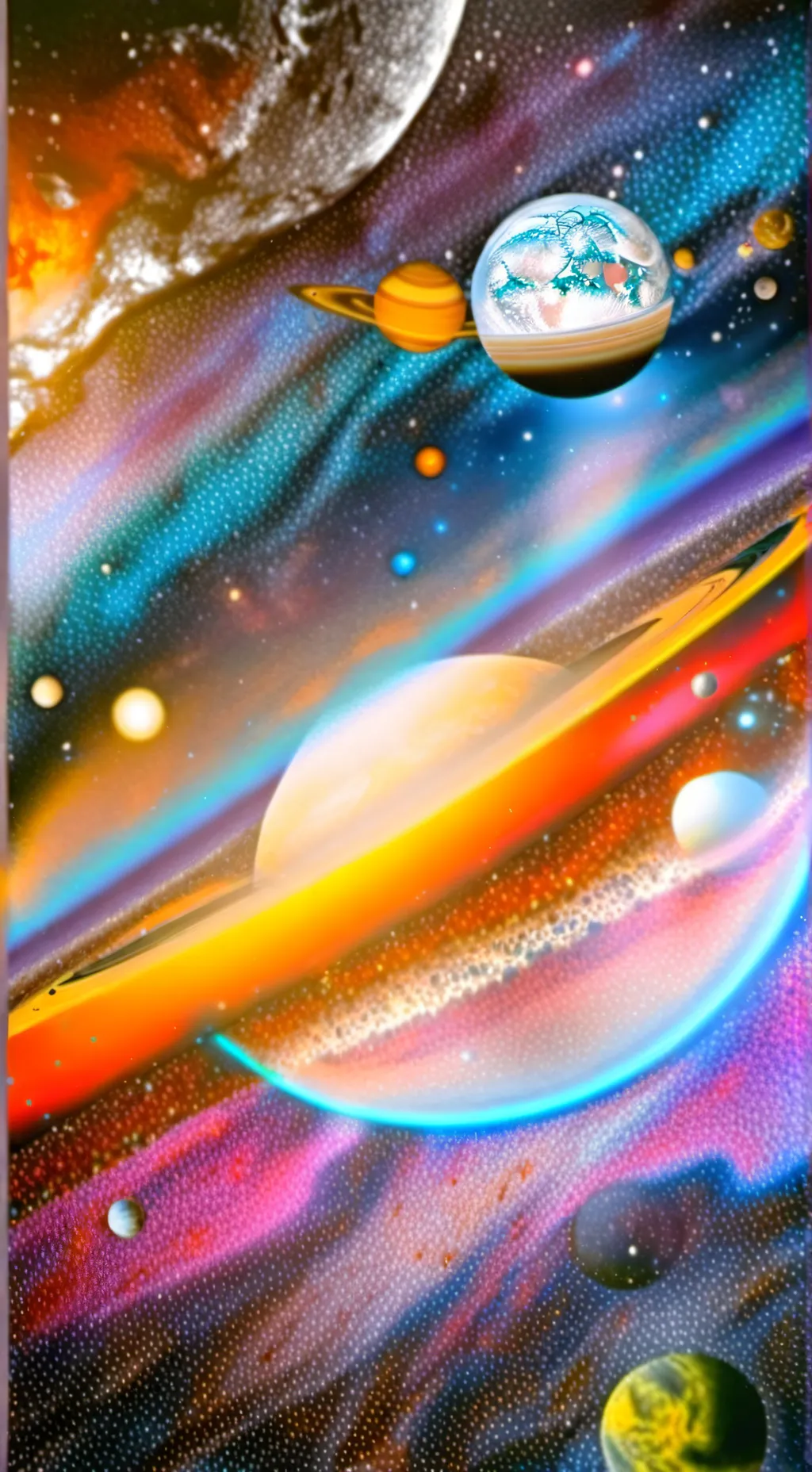 ai character: space background