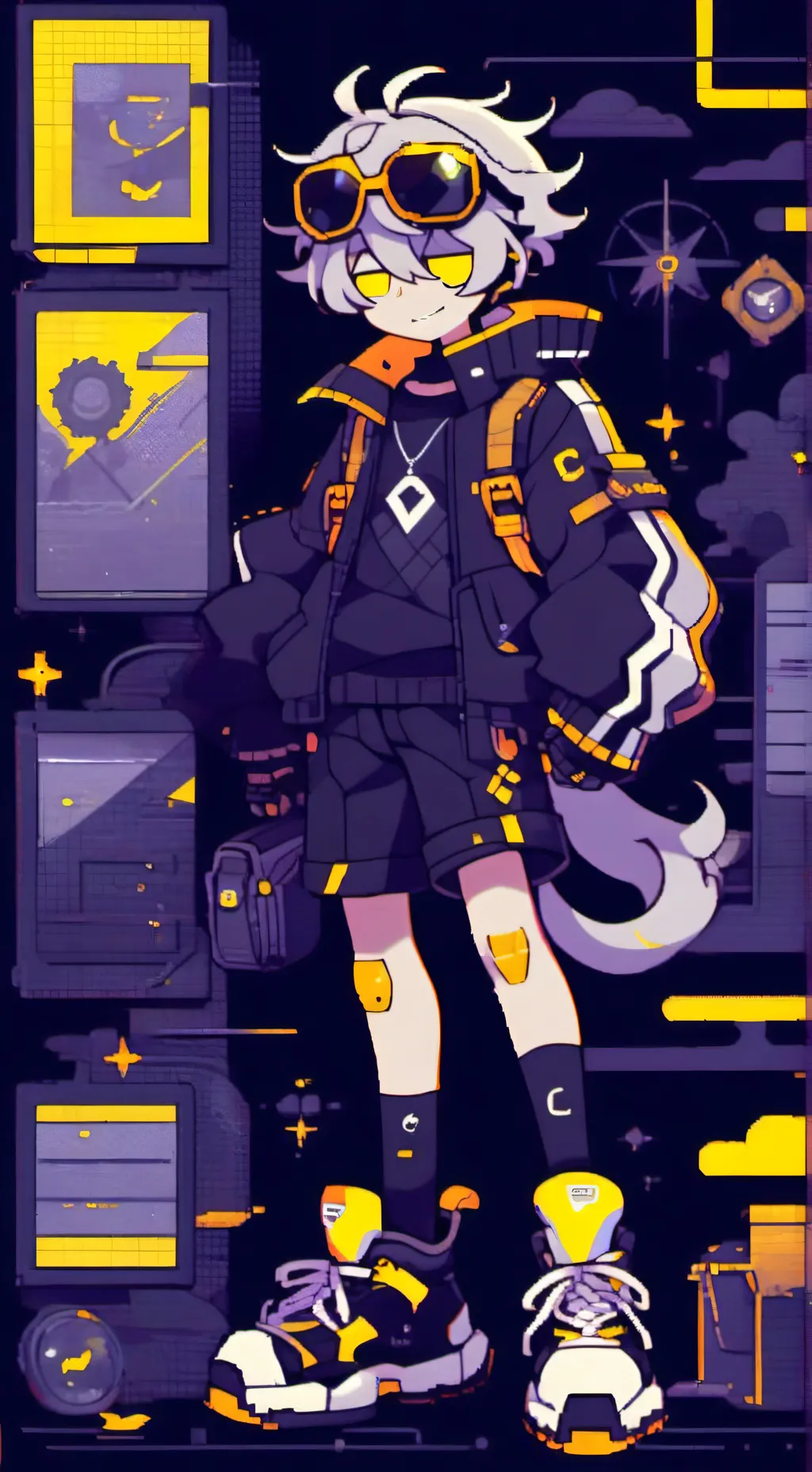 ai character: Male J background