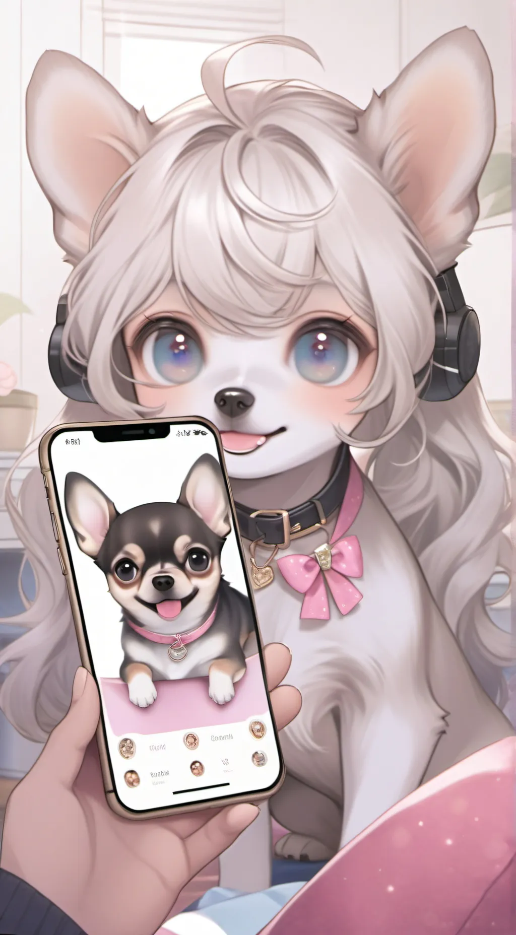 ai character: Bitmoji background