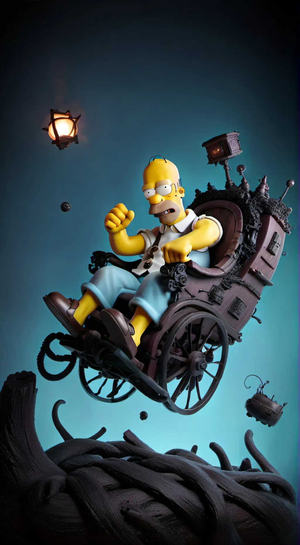ai character: homer drunk background