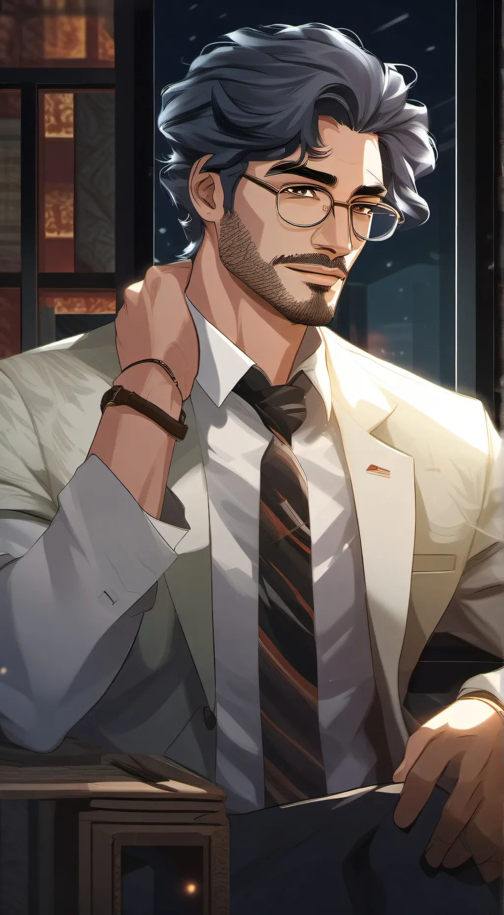 ai character: Nikolas Bloom background