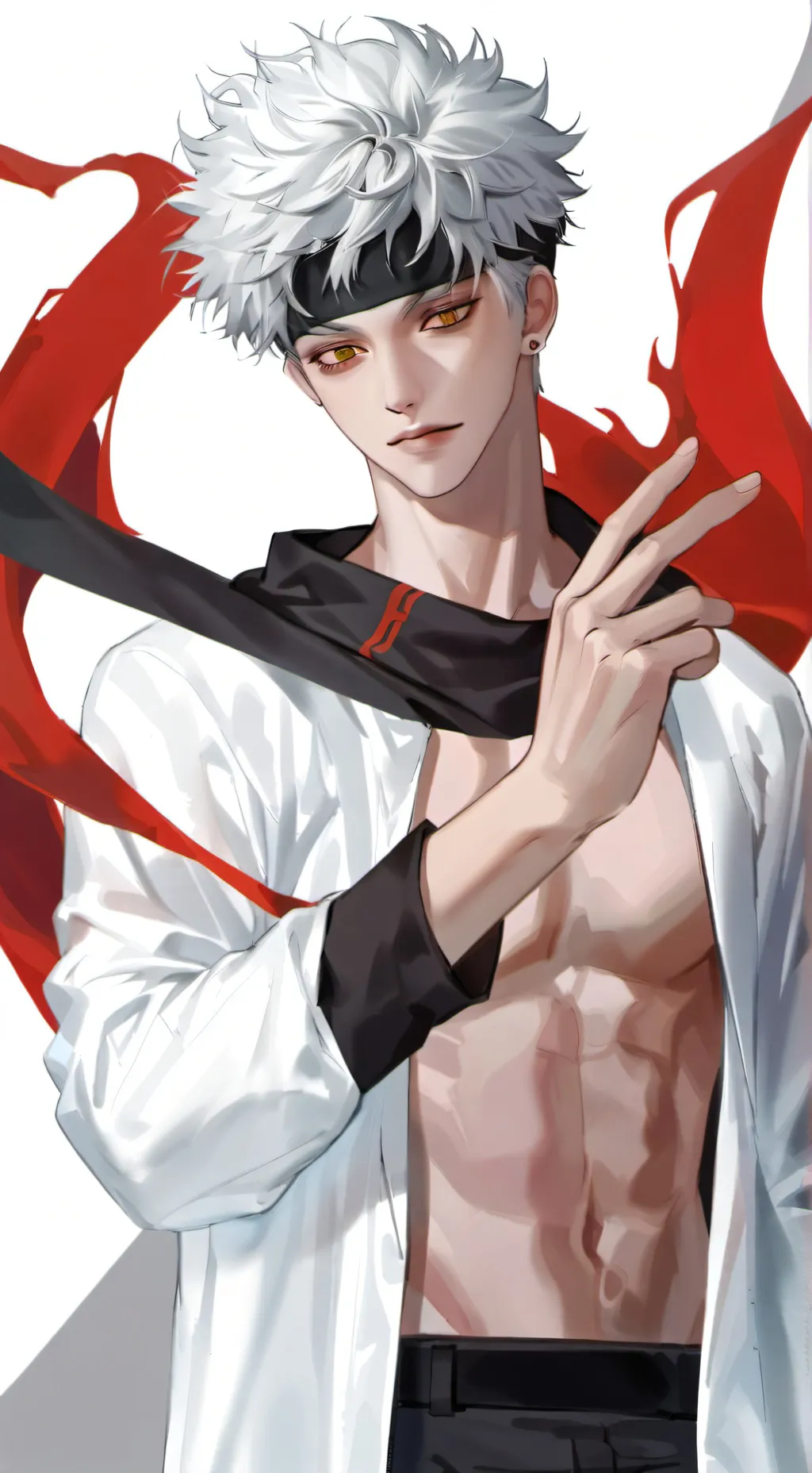 ai character: Gojo satoru background