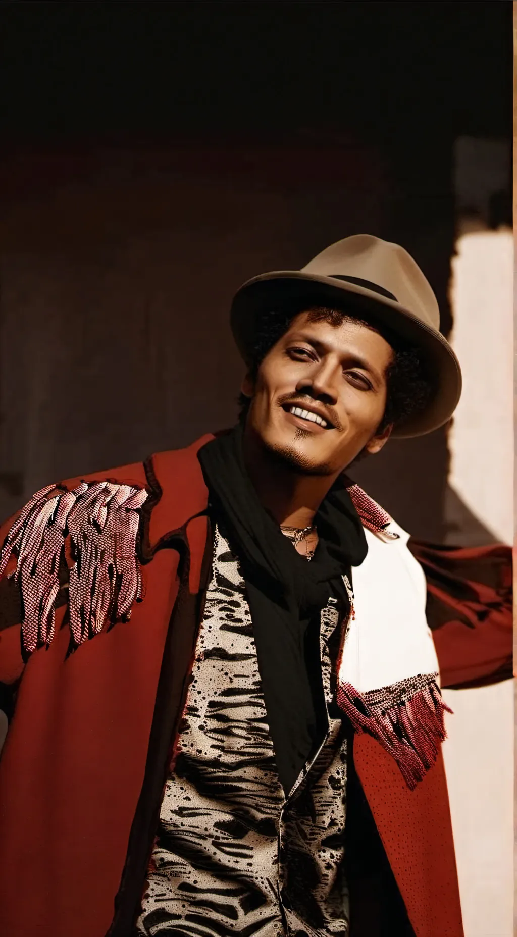 ai character: Bruno Mars background