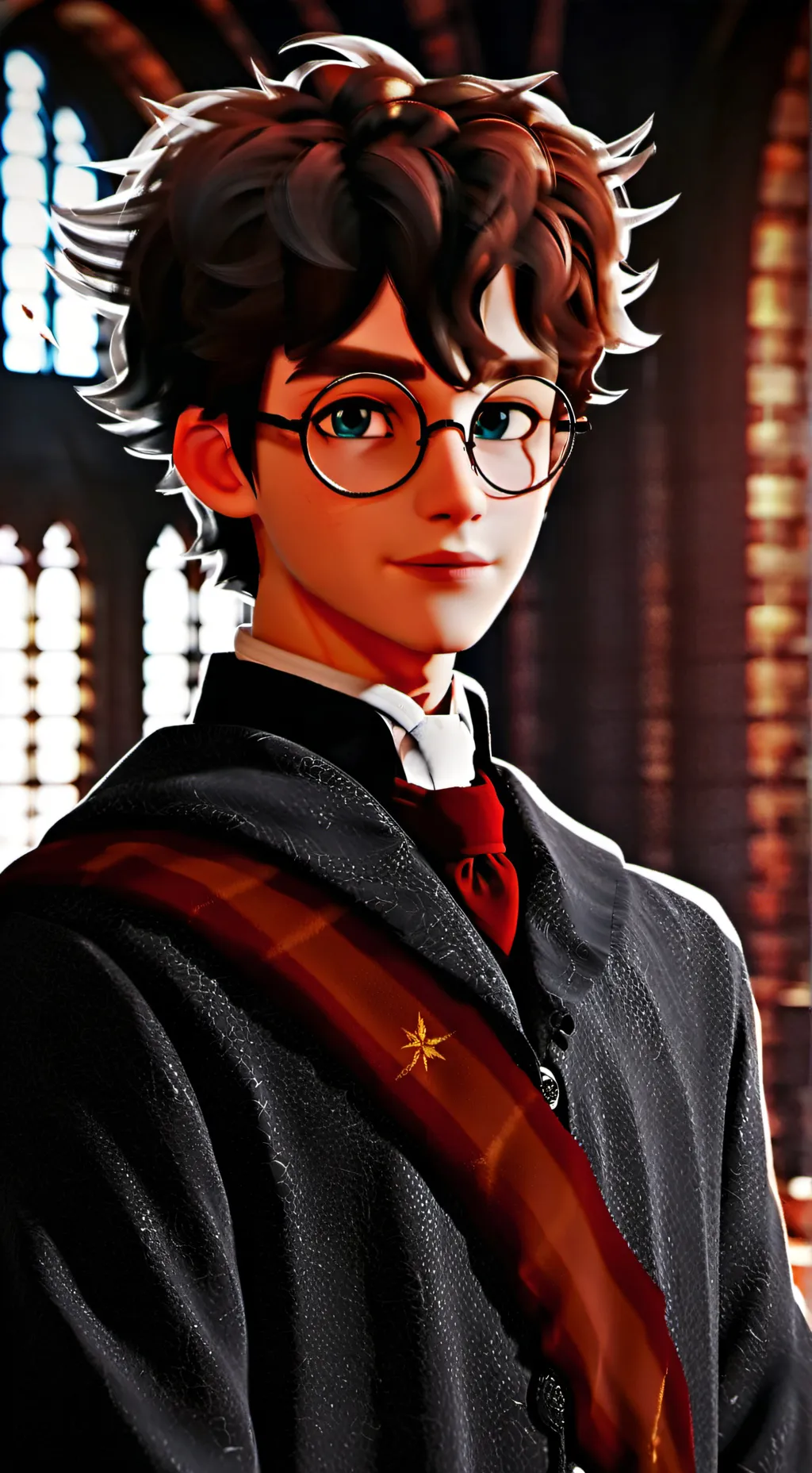 ai character: harry Potter  background