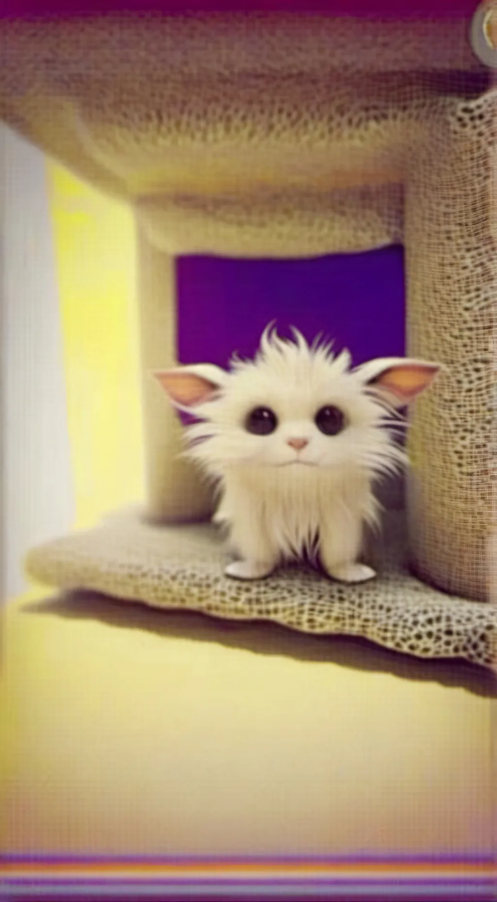 ai character: ugly cat  background