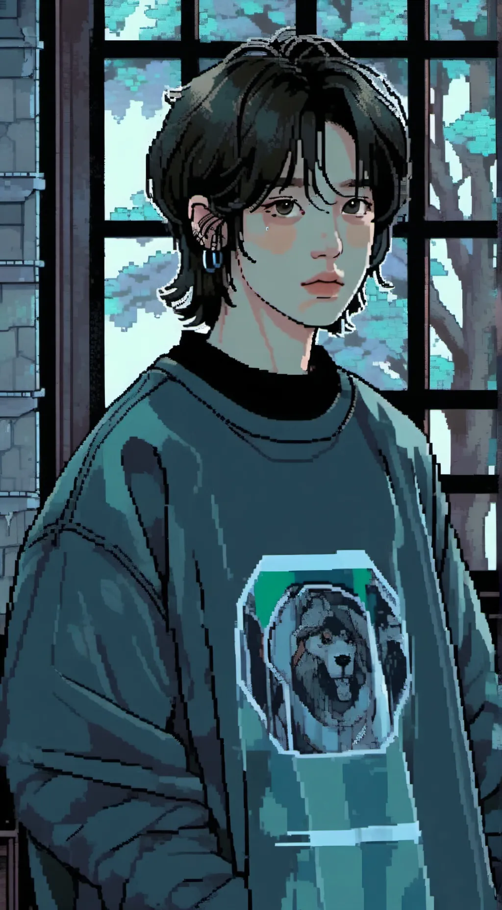 ai character: Jun-Hee  background