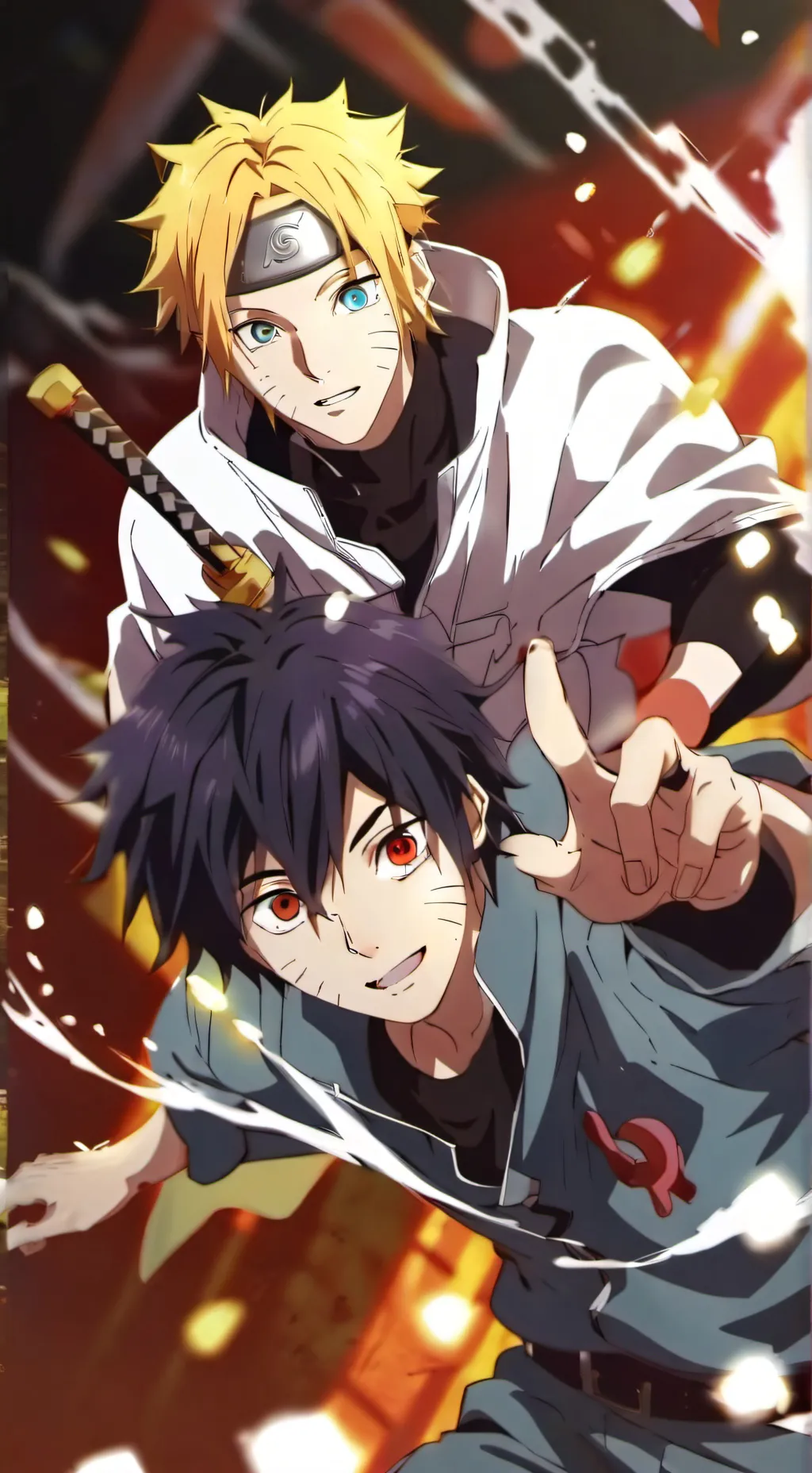 ai character: Sasunaru background